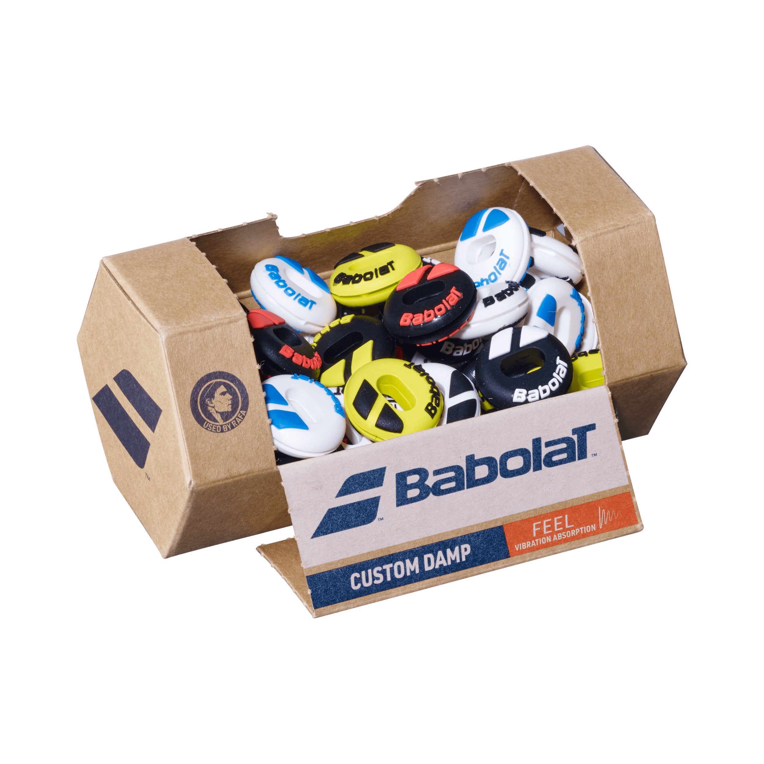 Babolat Custom Damp Demper Box 48 Stuks-Veelkleurig
