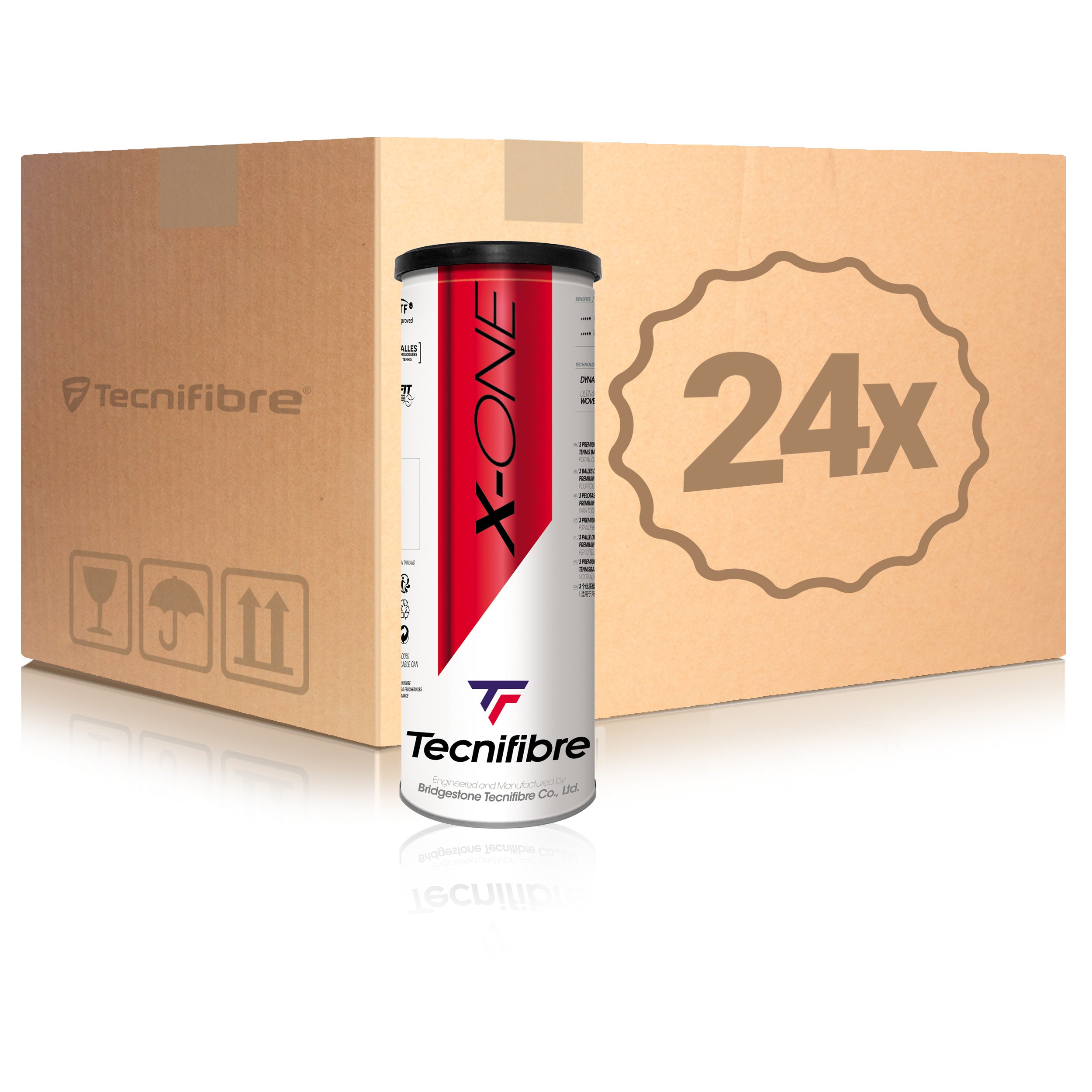 Tecnifibre 24x verpakking  3 stuks X-One In een doos