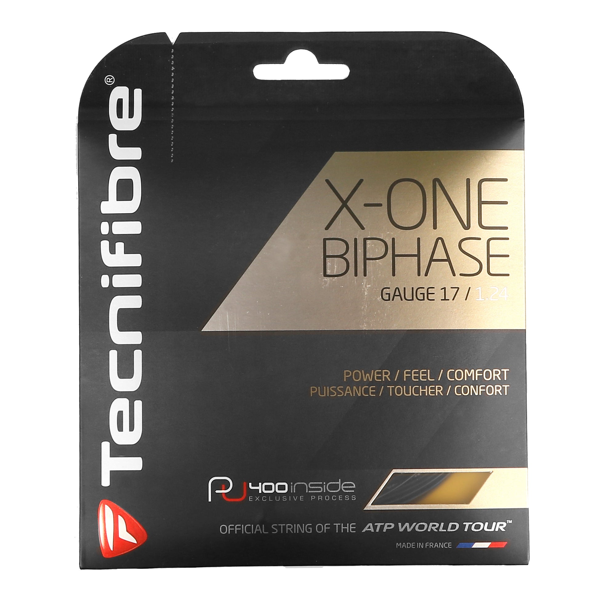 Tecnifibre X-One Biphase Set Snaren 12,2m-Zwart