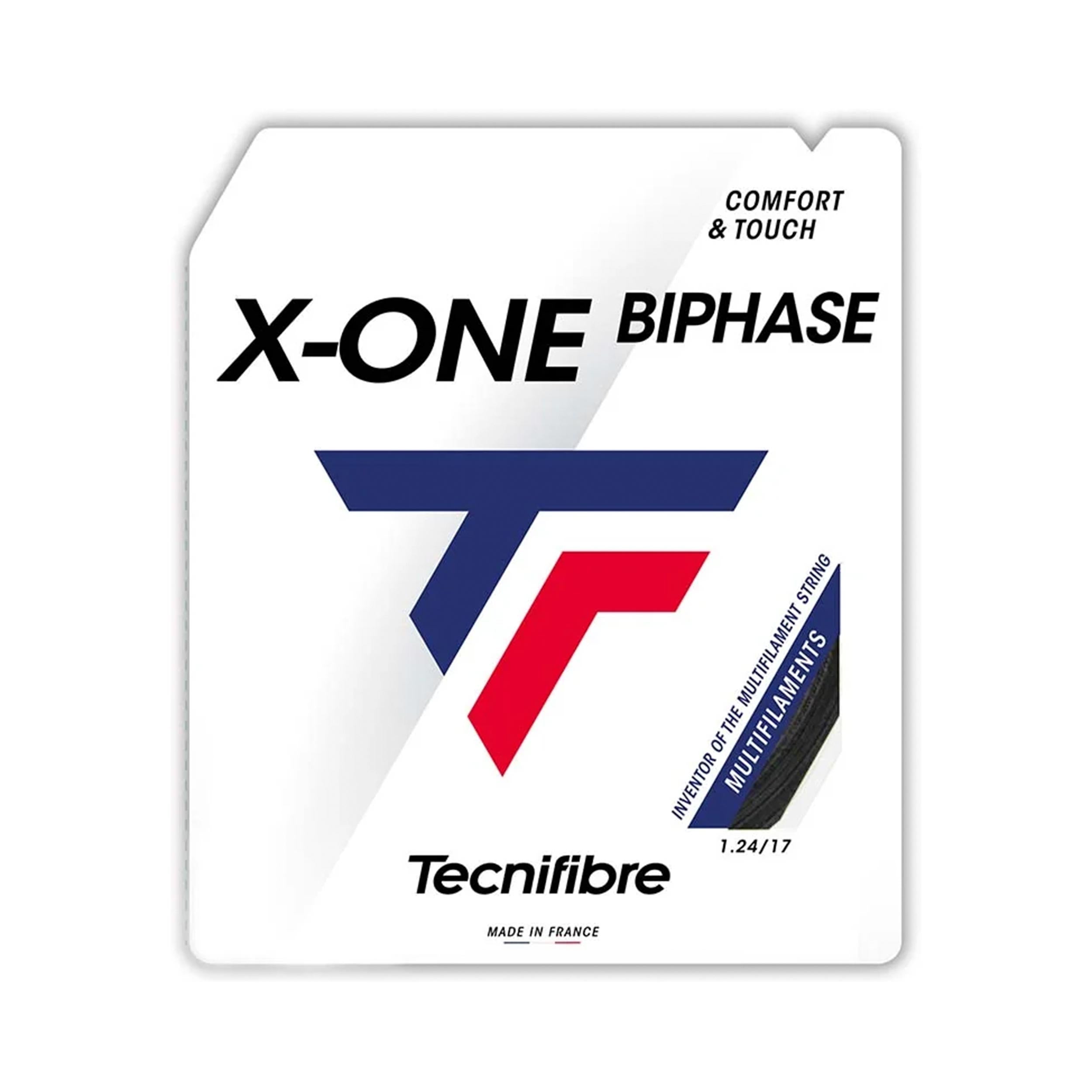 Tecnifibre X-One Biphase Cordage En Garniture 12,2m-Noir
