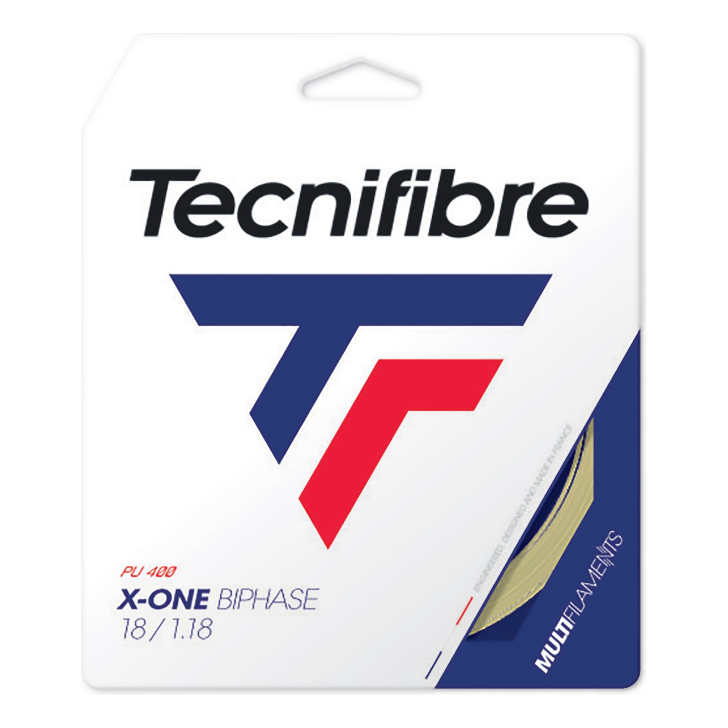Tecnifibre X-One Biphase 12m Cordage En Garniture-Écru