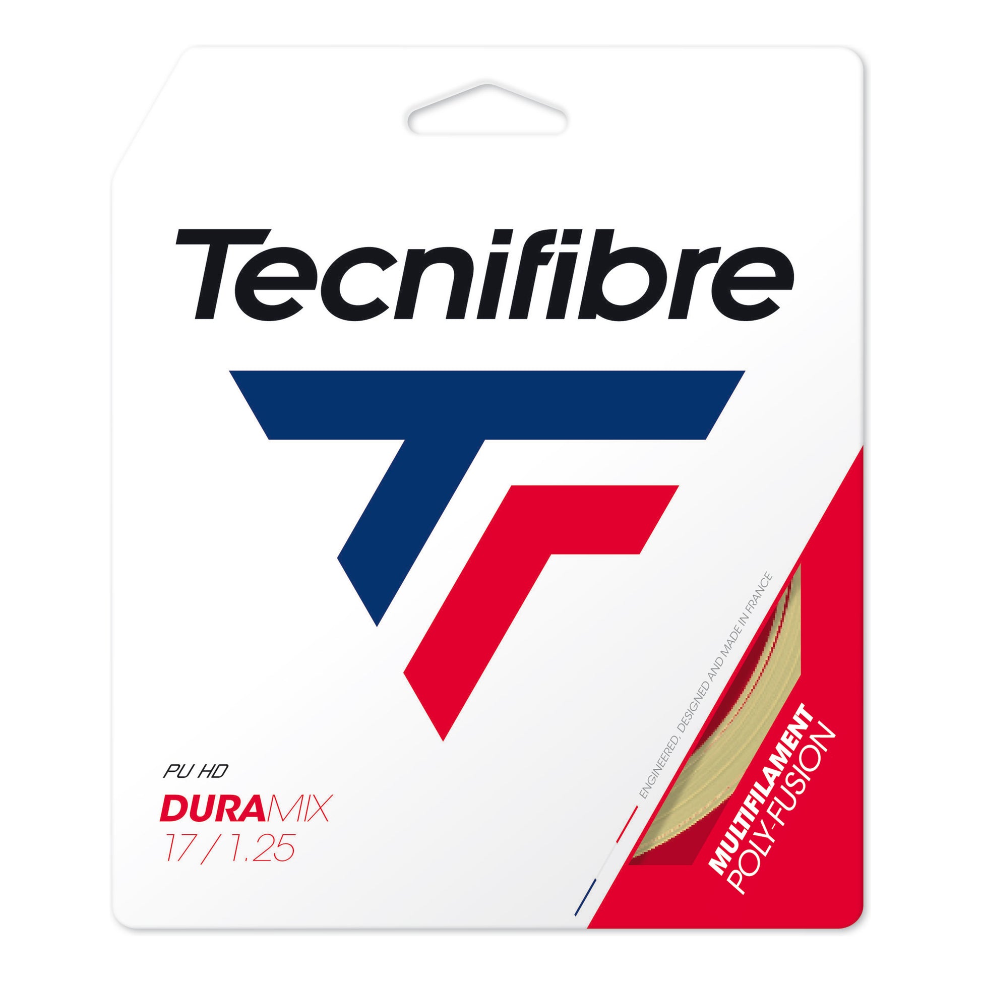 Tecnifibre Duramix HD 12m Set Snaren-Natuurlijke Kleuren
