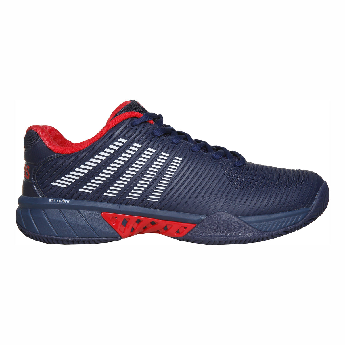 K-Swiss Hypercourt Express 2 Chaussure terre battue Hommes - bleu foncé, rouge