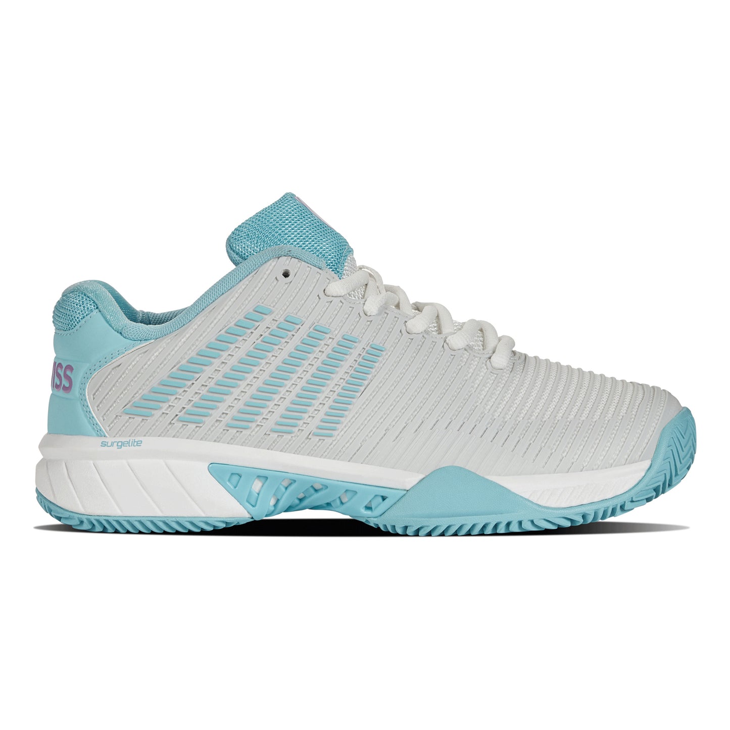 K-Swiss Hypercourt Express 2 Gravelschoen Special Edition Dames - wit, turkoois