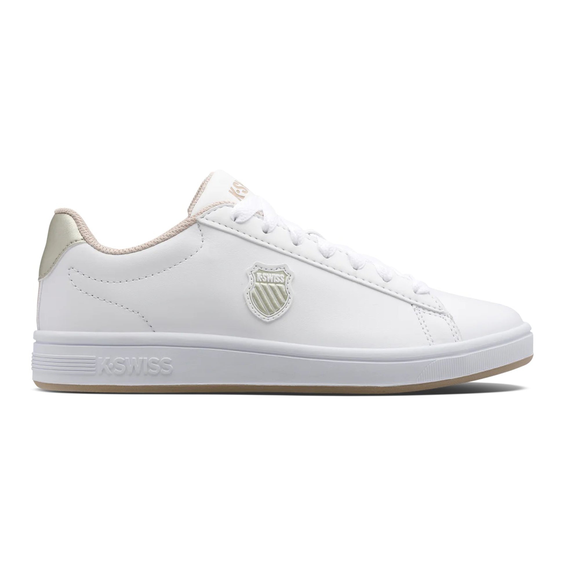 K-Swiss Court Shield Baskets Femmes - blanc, argent
