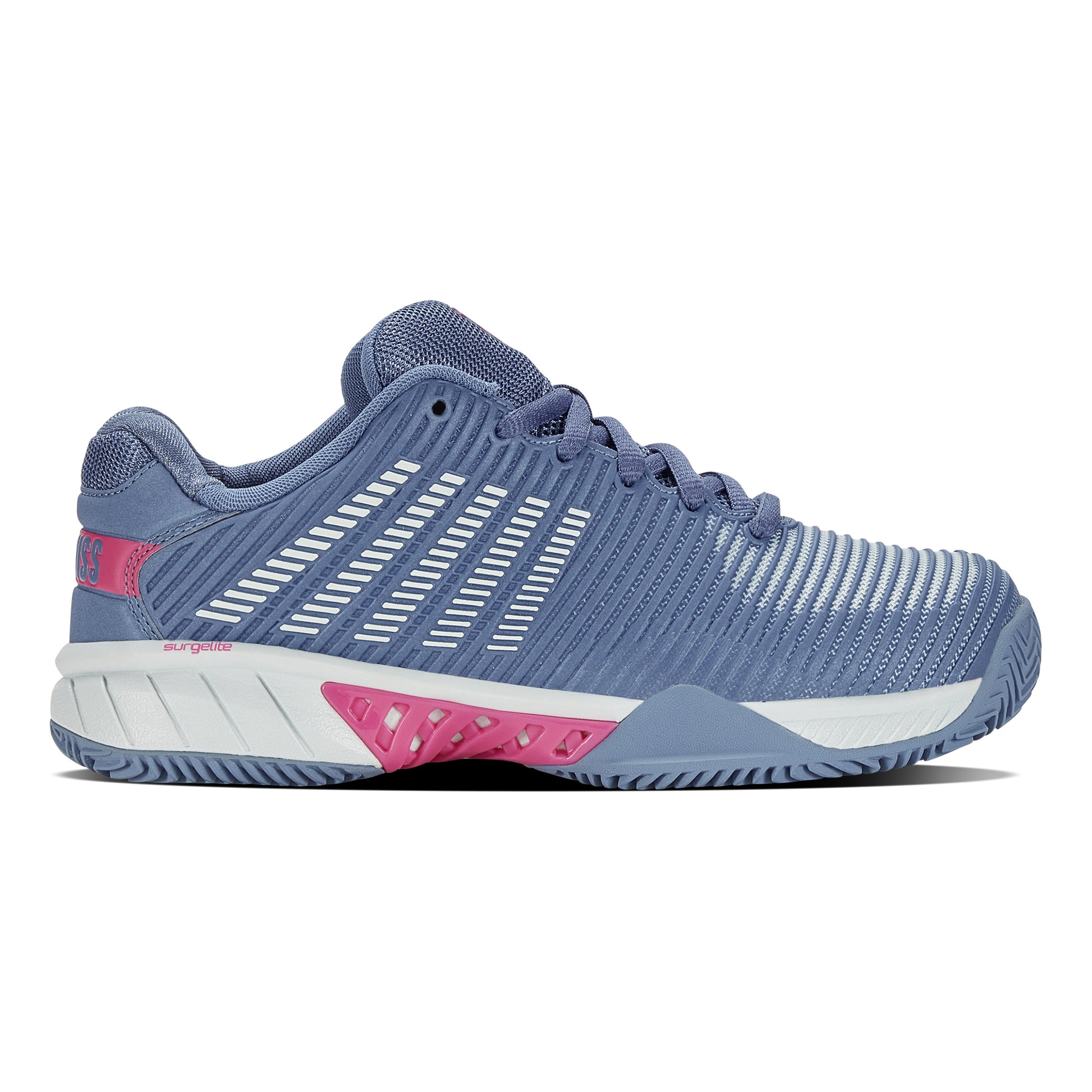 K-Swiss Hypercourt Express 2 Chaussure terre battue Edition spéciale Femmes - lilas, bleu gris