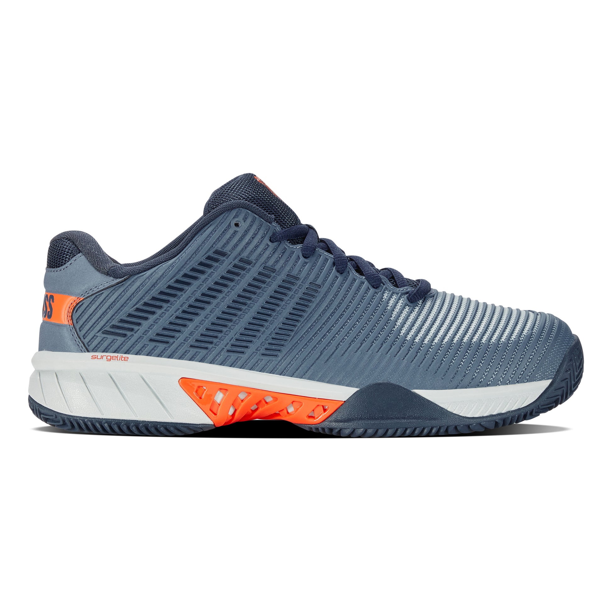 K-Swiss Hypercourt Express 2 Gravelschoen Heren - blaugrau, oranje