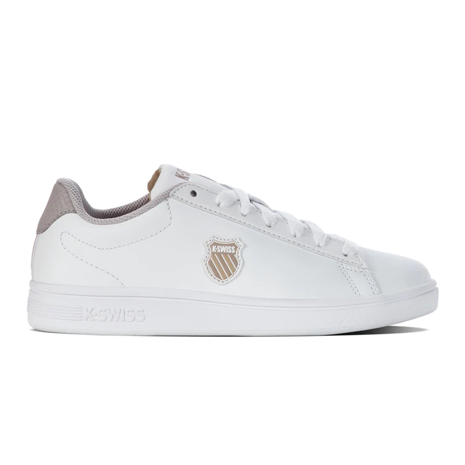 K-Swiss Court Shield Baskets Femmes-Blanc,Beige
