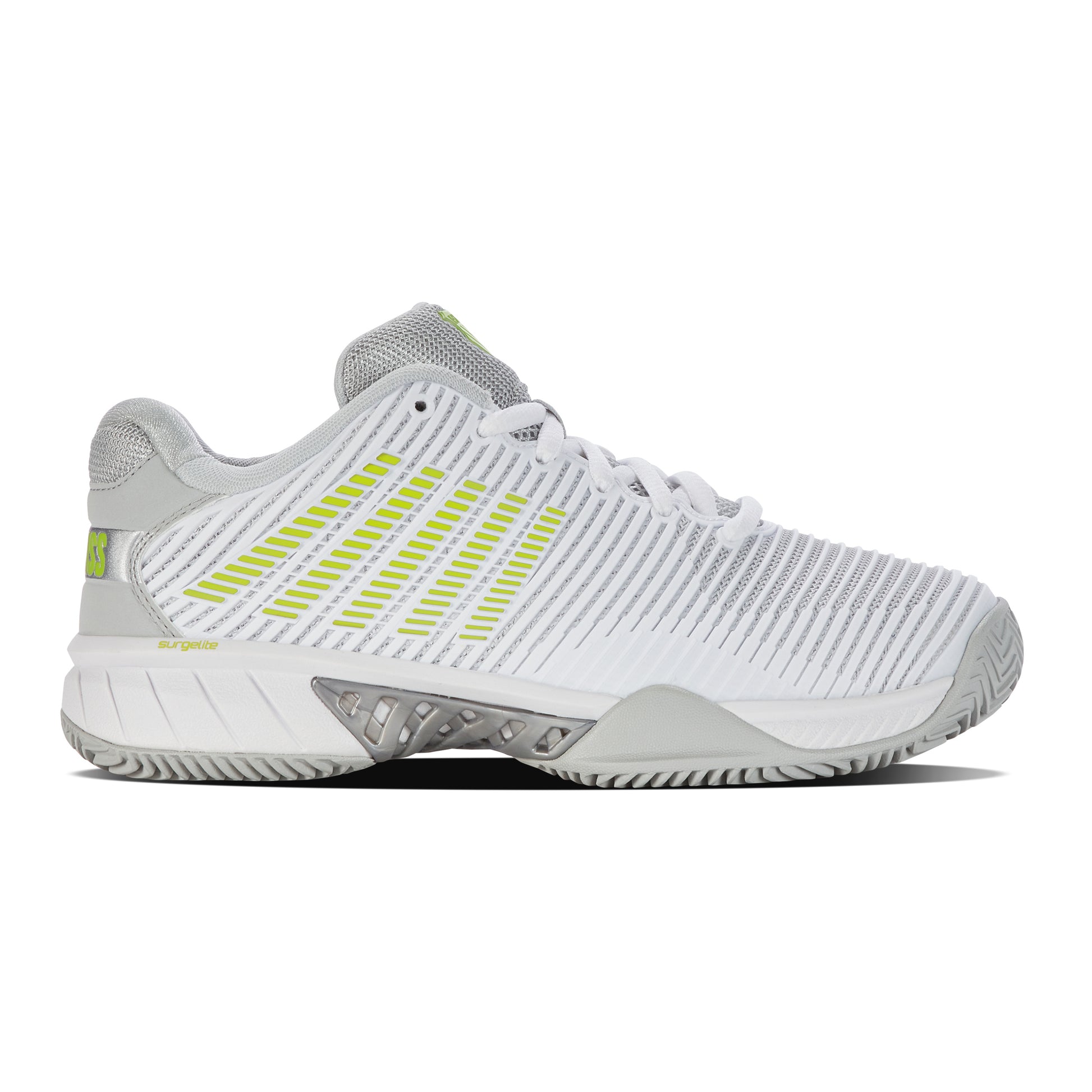 K-Swiss Hypercourt Express 2 CLAY Gravelschoen Dames-Wit,Lichtgrijs
