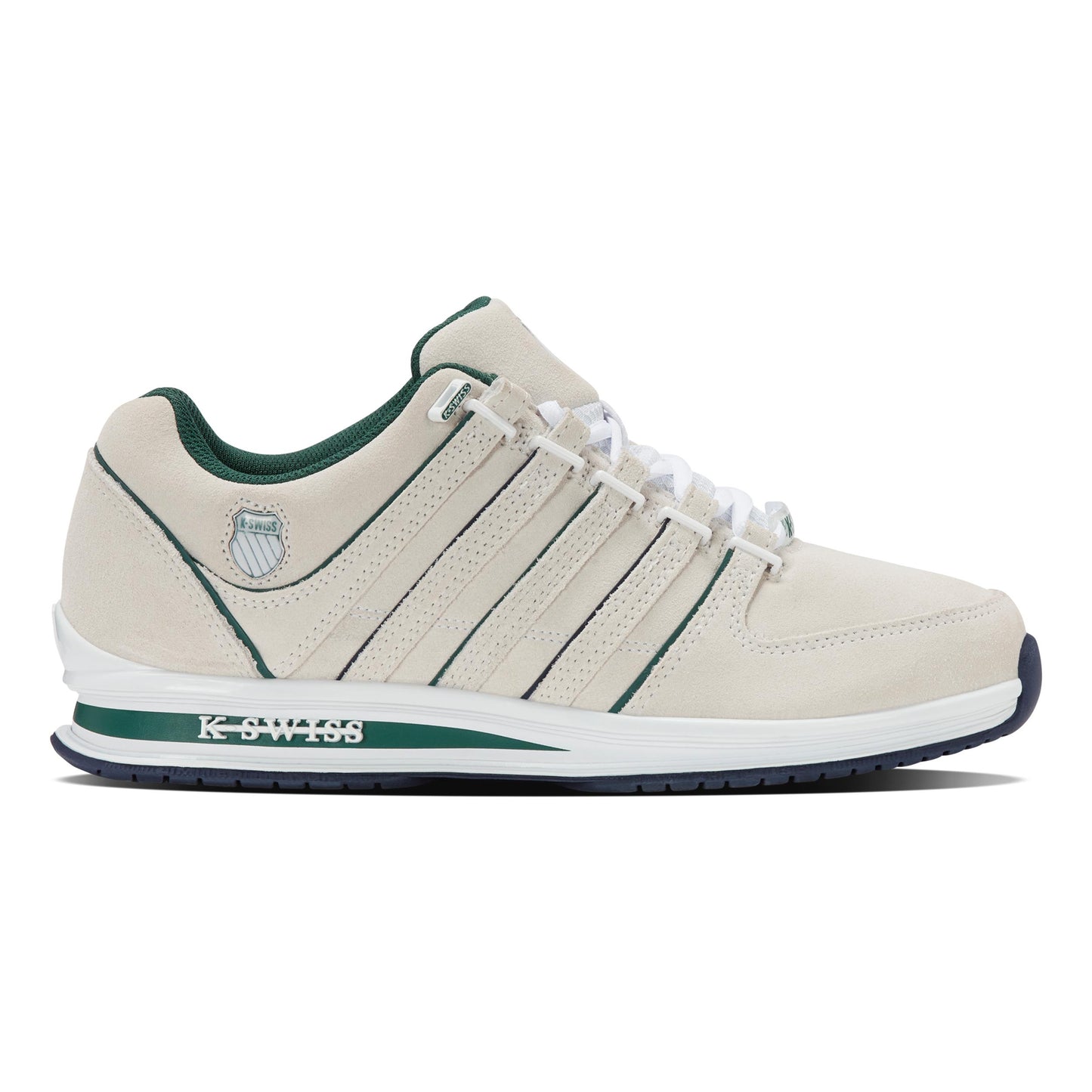 K-Swiss Rinzler Vrijtijdsschoen Heren-Wit,Donkerblauw