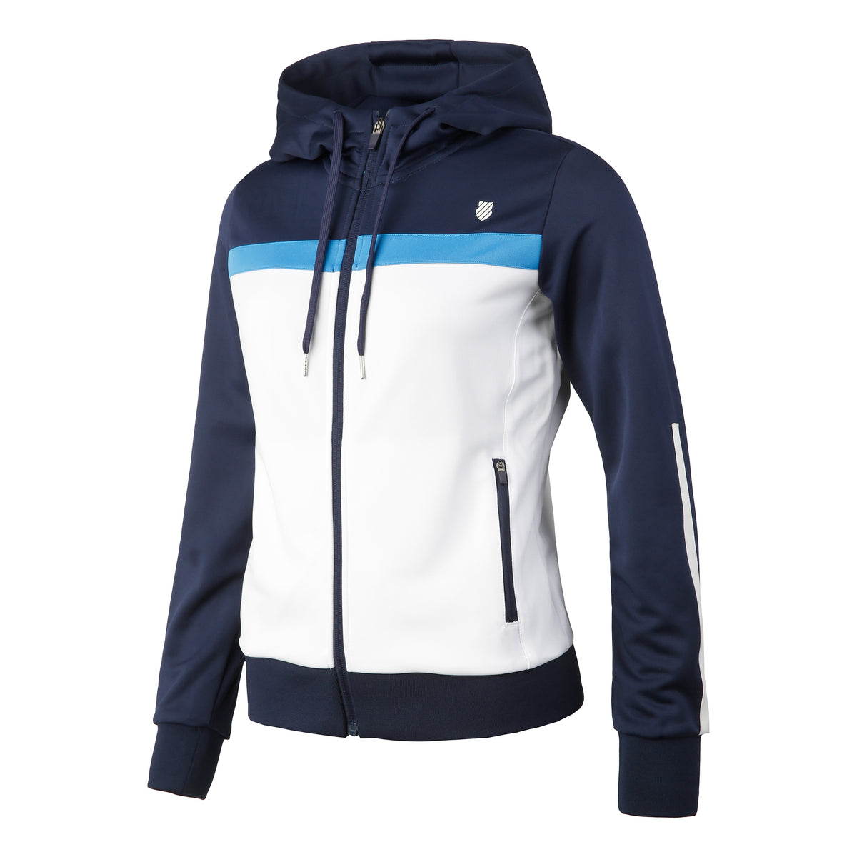 K-Swiss Core Team Tracksuit Trainingsjack Dames - donkerblauw, wit