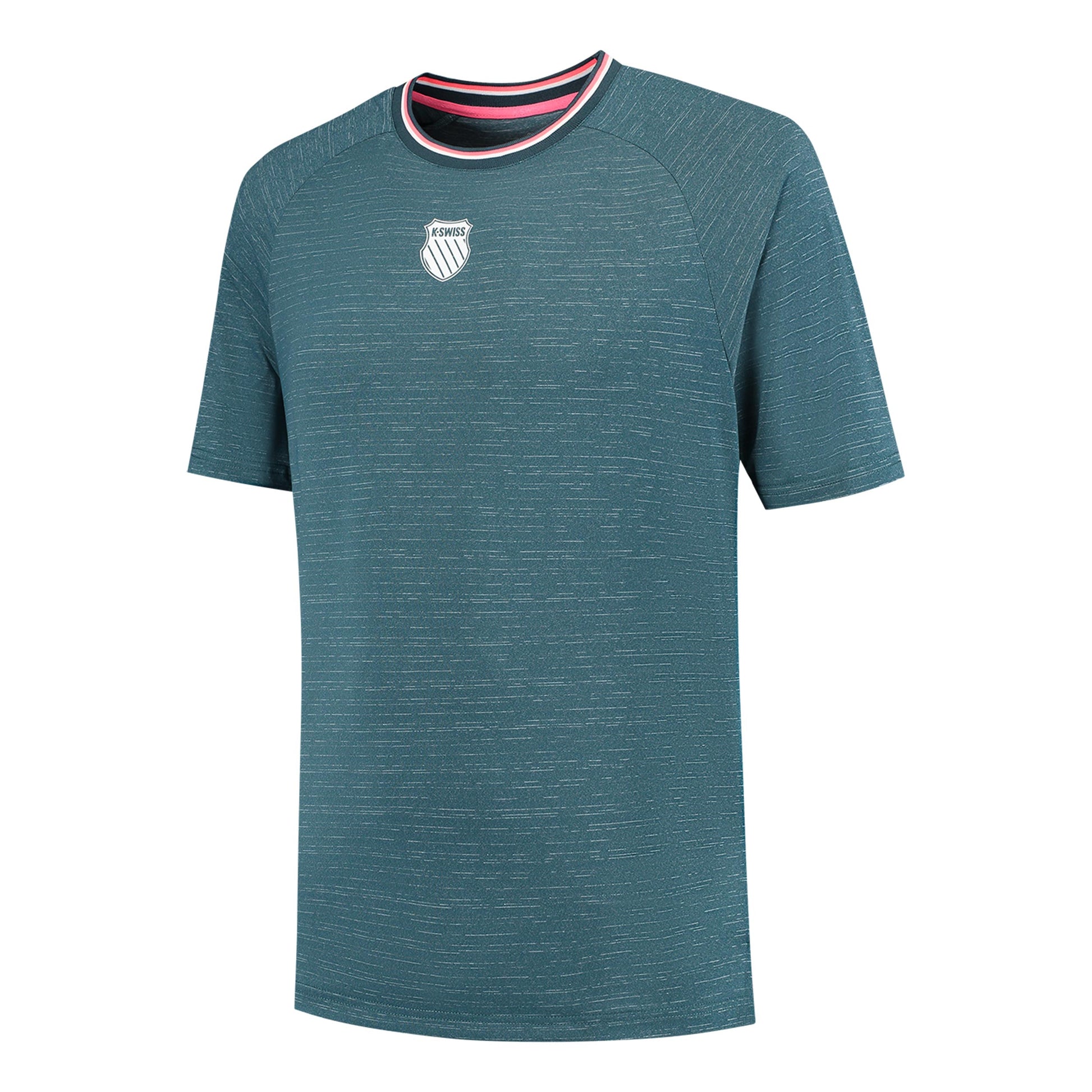 K-Swiss Hypercourt Melange T-shirt Hommes-Bleu Petrol