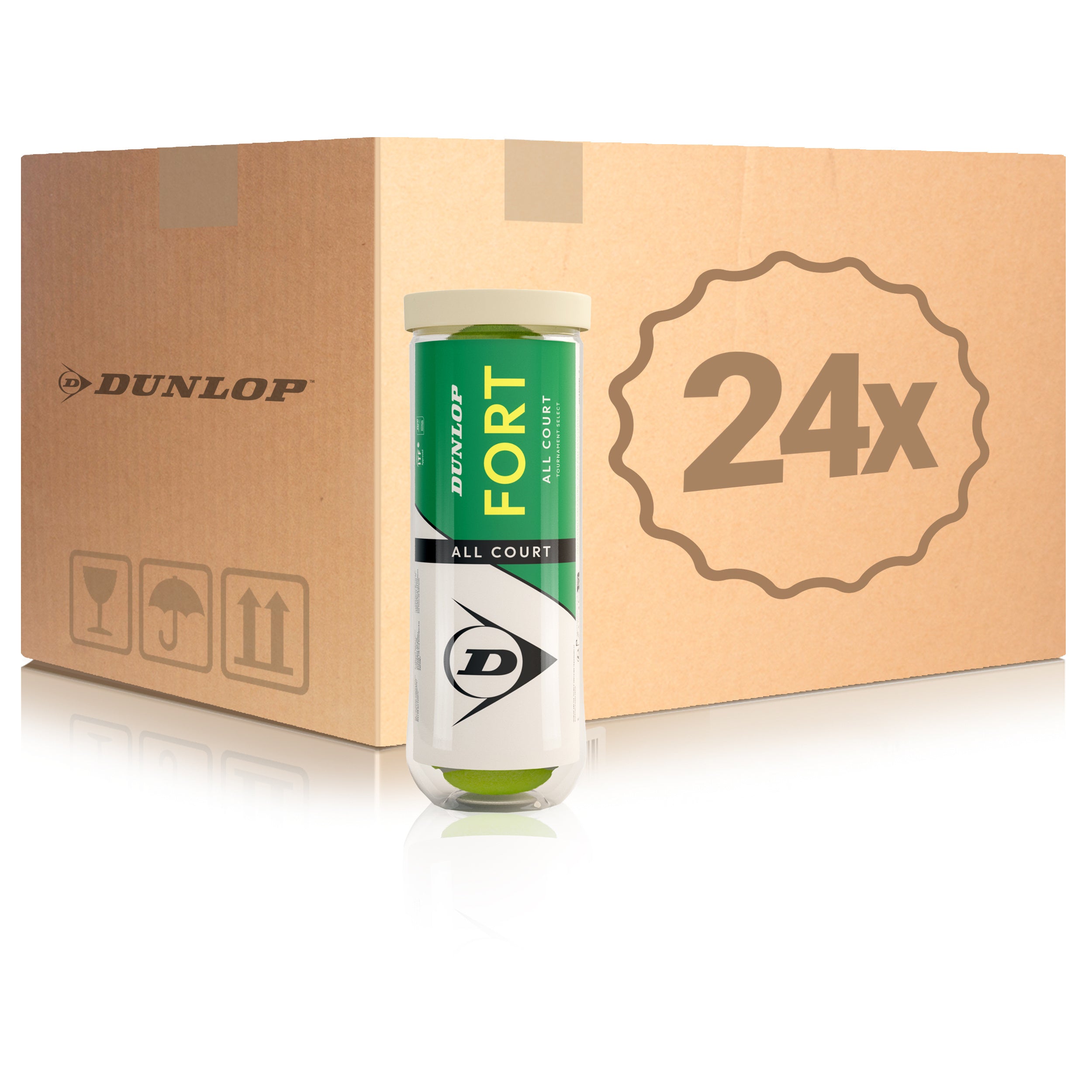 Dunlop 24 Tubes de 3 Fort All Court