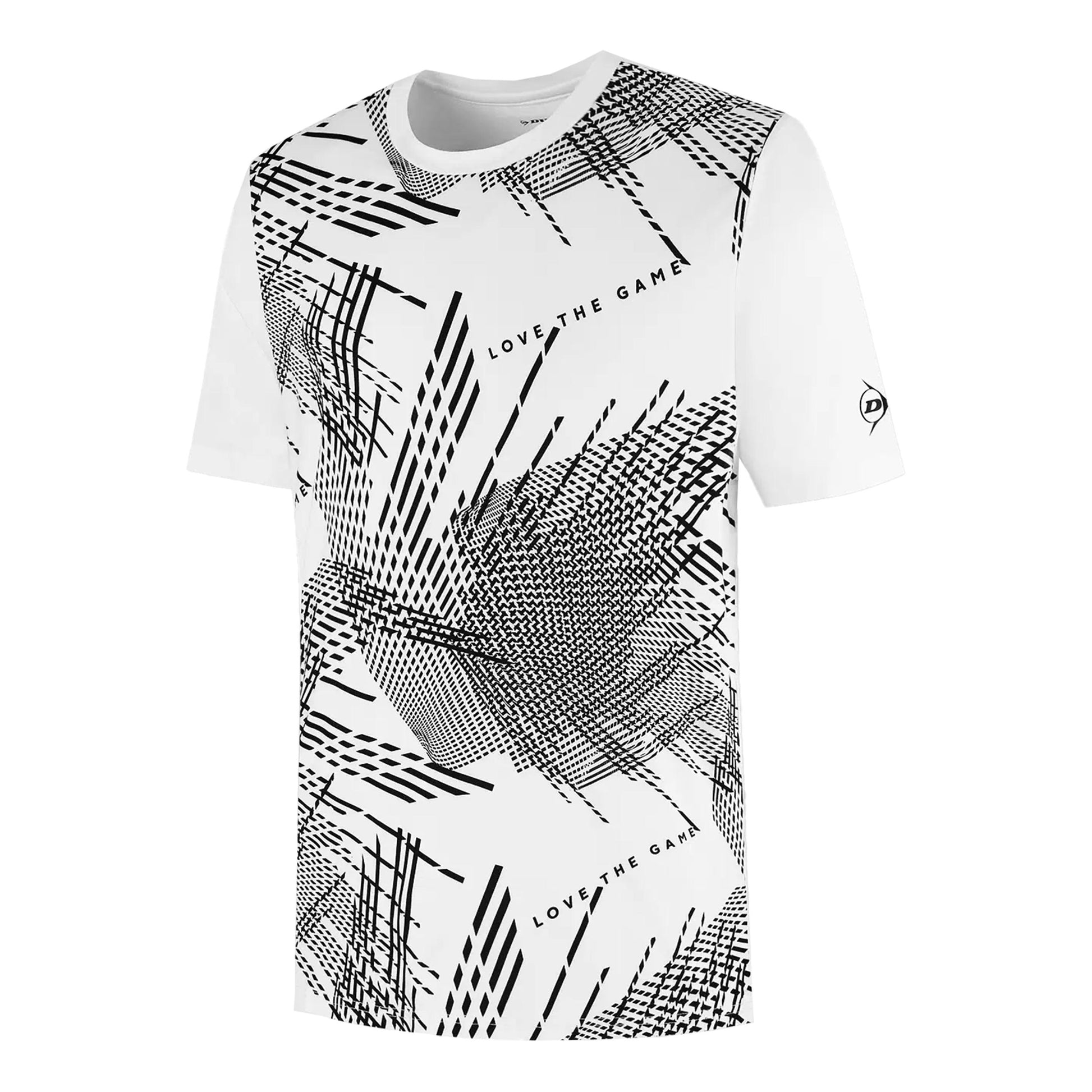Dunlop Game T-shirt Heren - wit, zwart