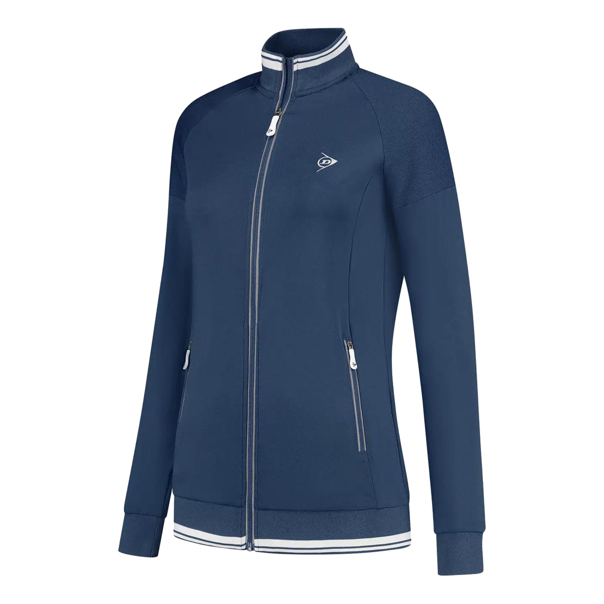 Dunlop Club Knitted Trainingsjack Dames-Donkerblauw