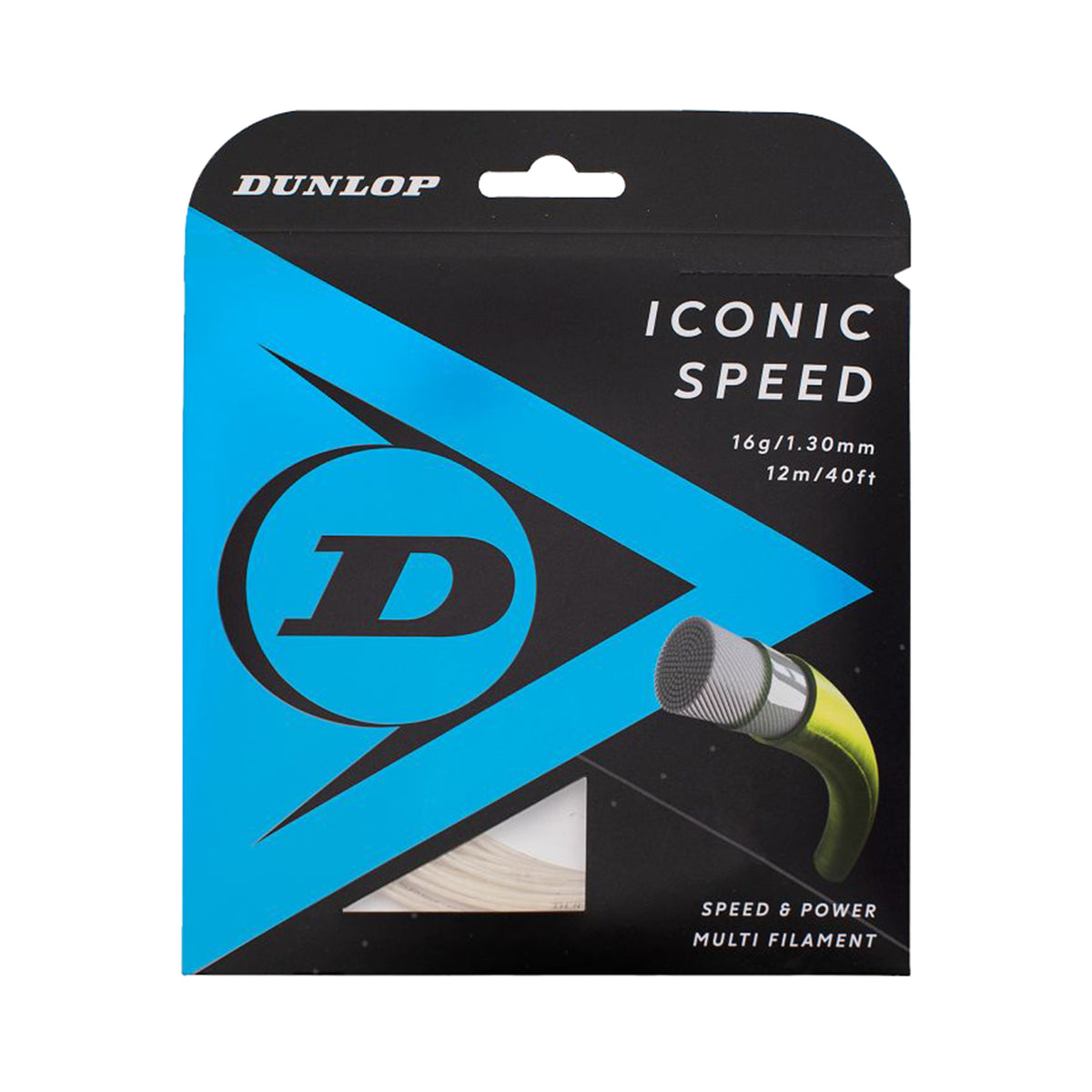 Dunlop Iconic Speed Cordage En Garniture 12m-Écru