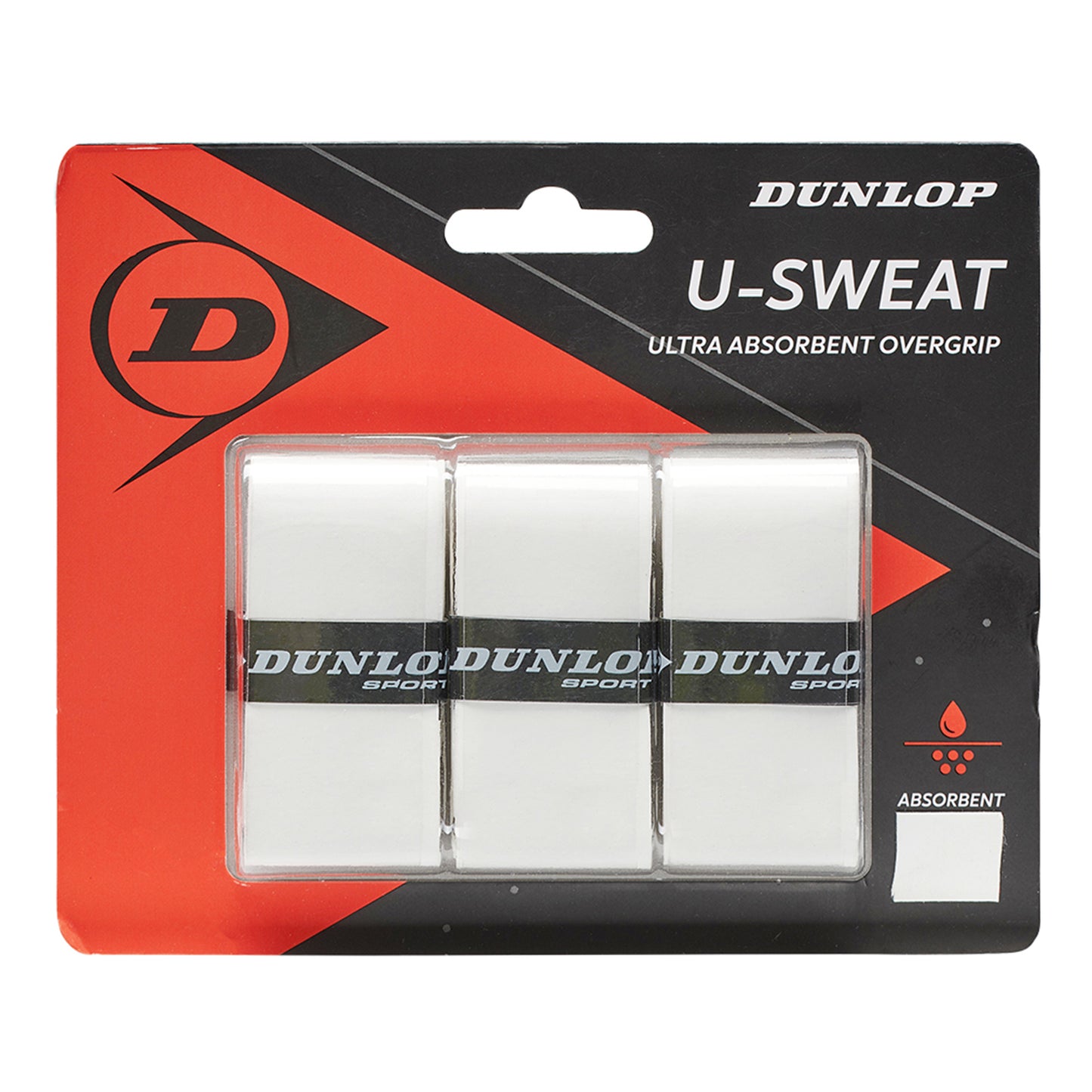 Dunlop U-Sweat Verpakking 3 Stuks-Wit