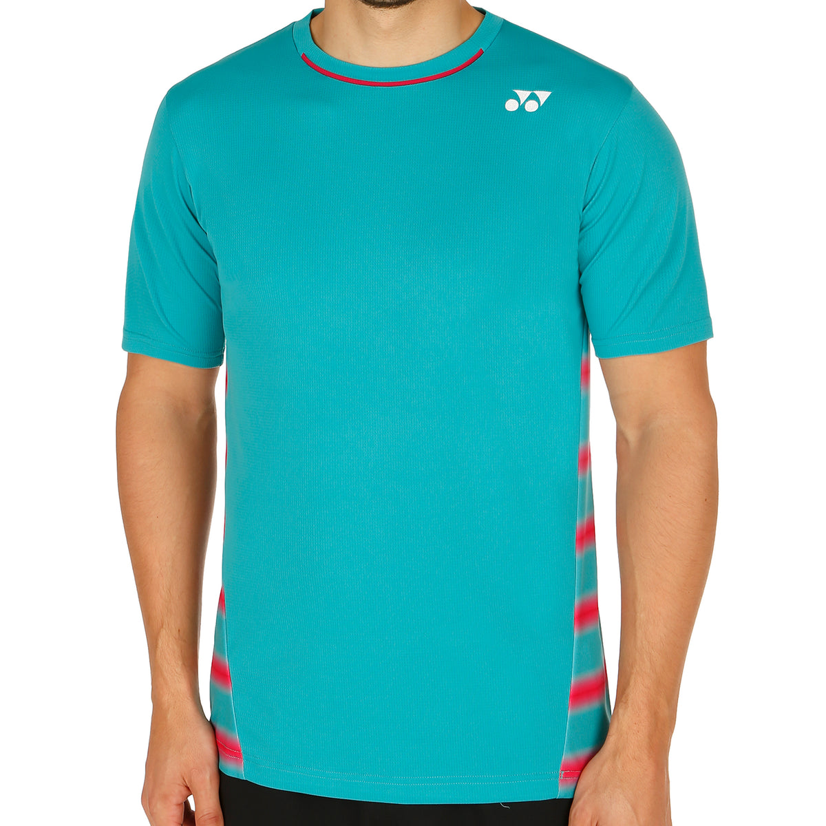 Yonex Wawrinka T-shirt Hommes - turquoise, rouge
