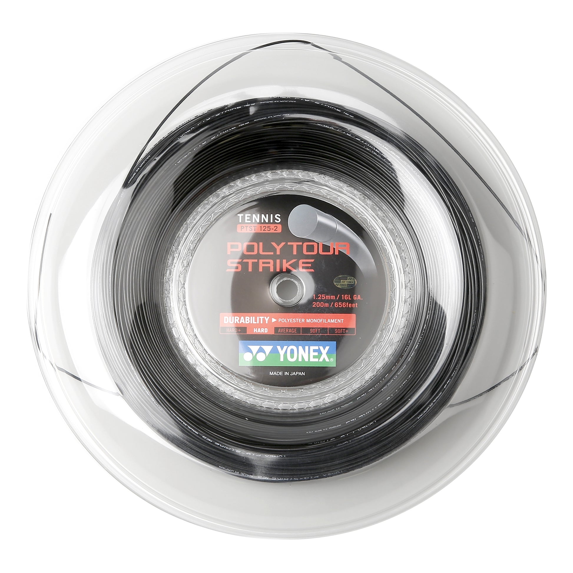 Yonex Poly Tour Strike Bobine cordage 200m - noir