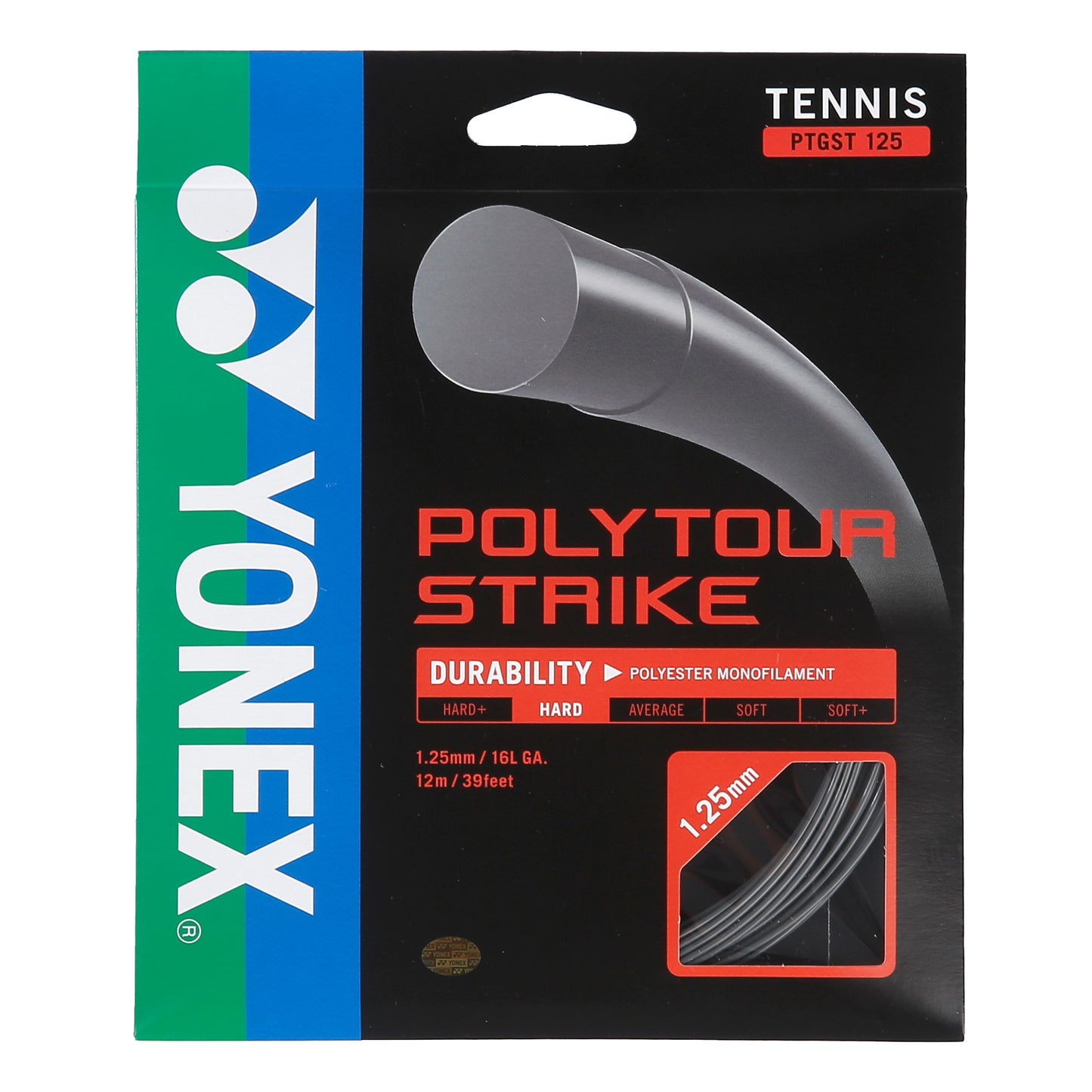 Yonex Poly Tour Strike Set snaren 12m - donkergrijs