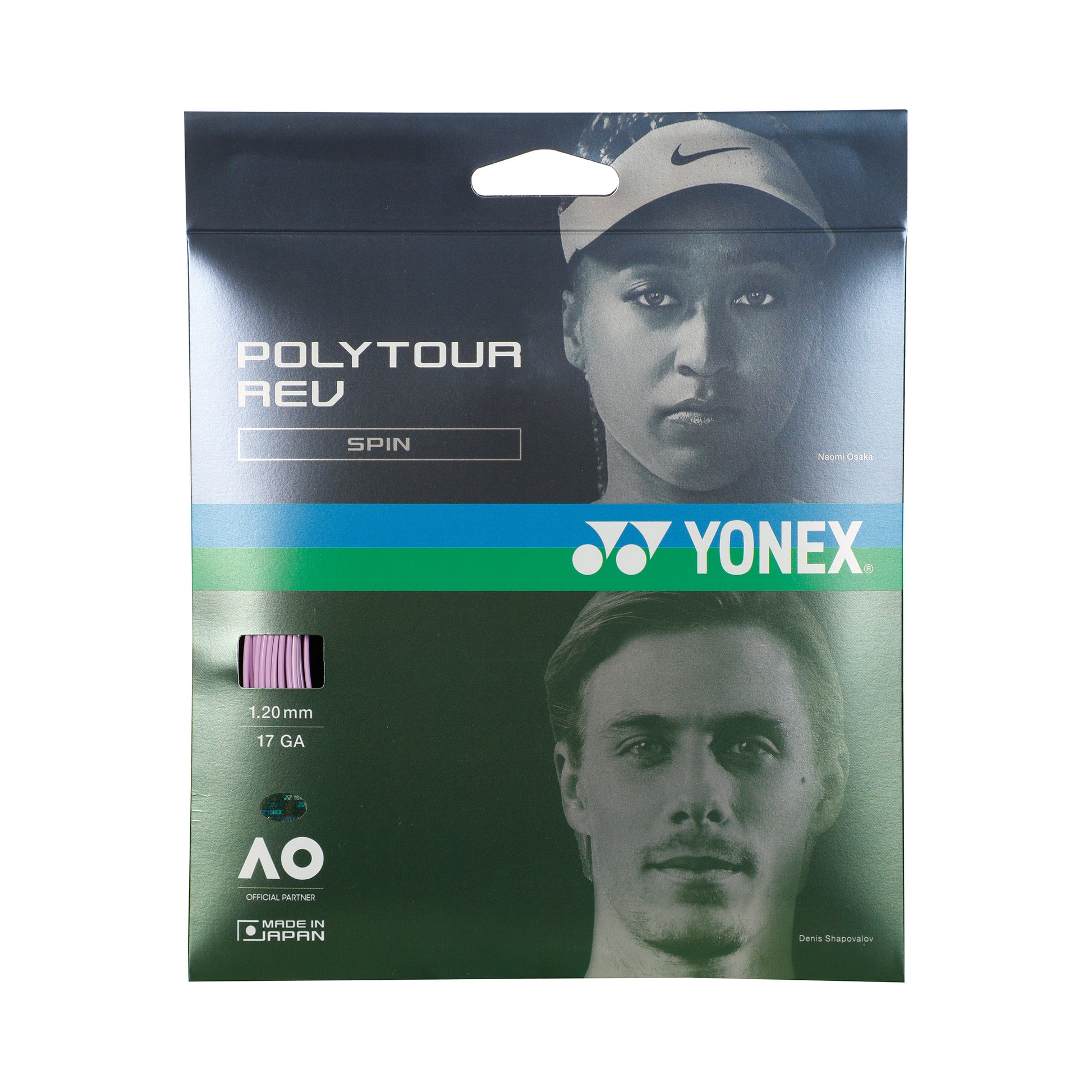 Yonex Poly Tour Rev Cordage En Garniture 12m-Violet