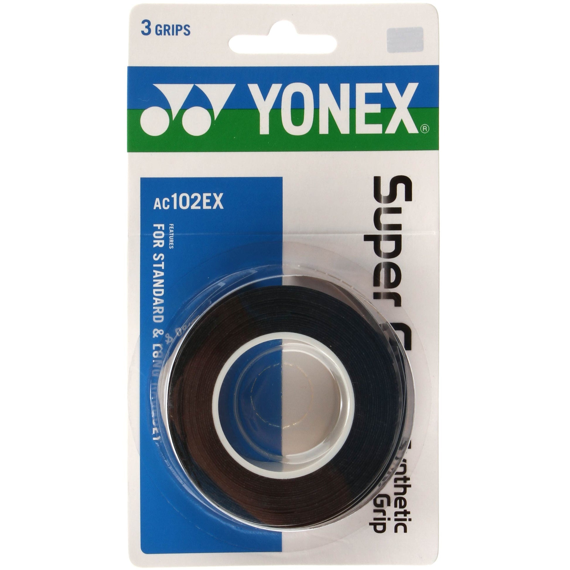 Yonex Super Grap Pack de 3 - noir
