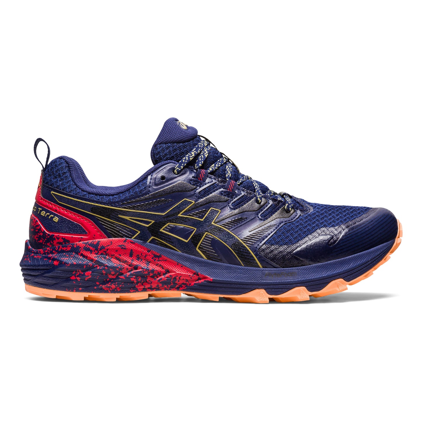 ASICS Gel-Trabuco Terra Trailschoen Heren - blauw, rood
