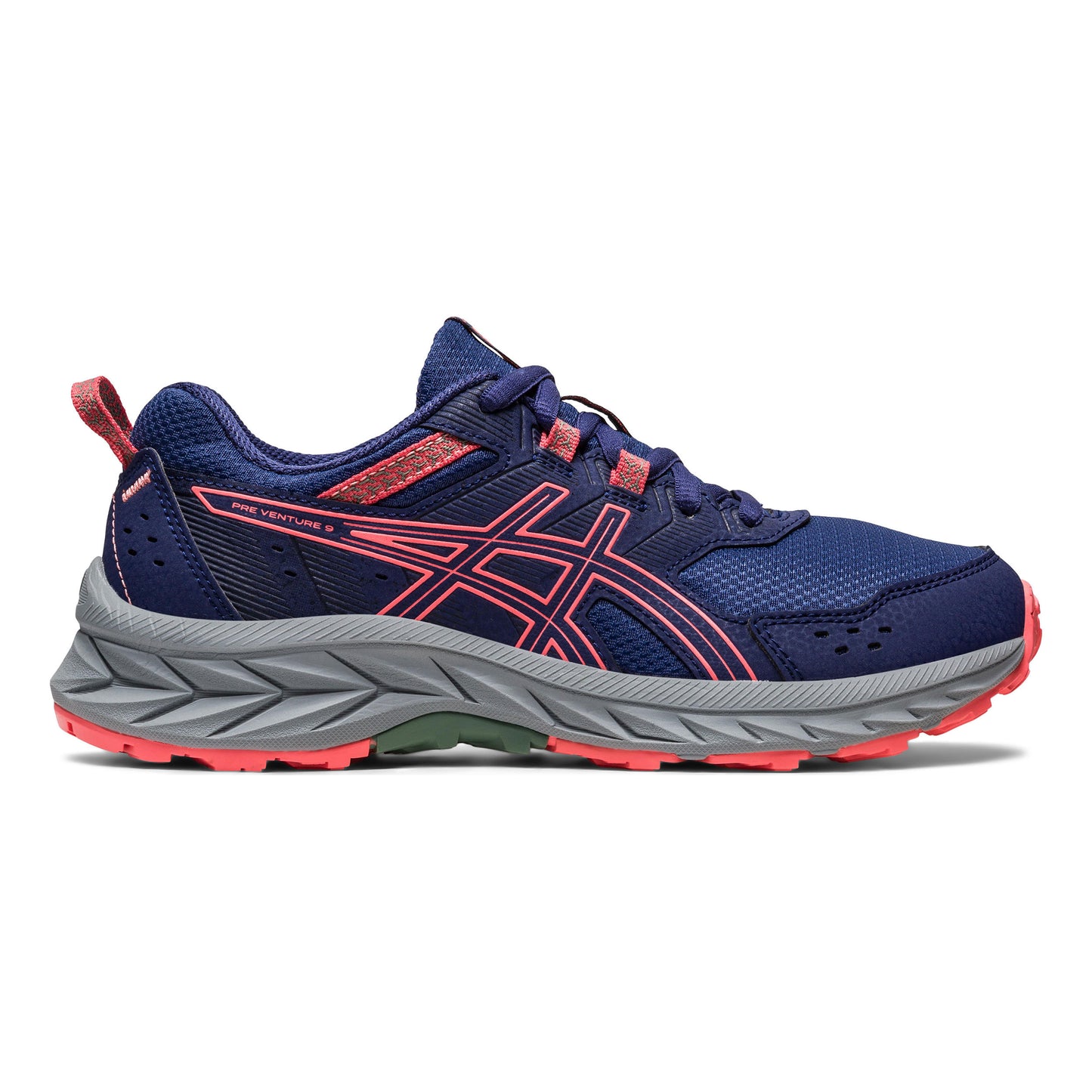 ASICS Pre-Venture 9 GS Chaussure trail Enfants - bleu, corail