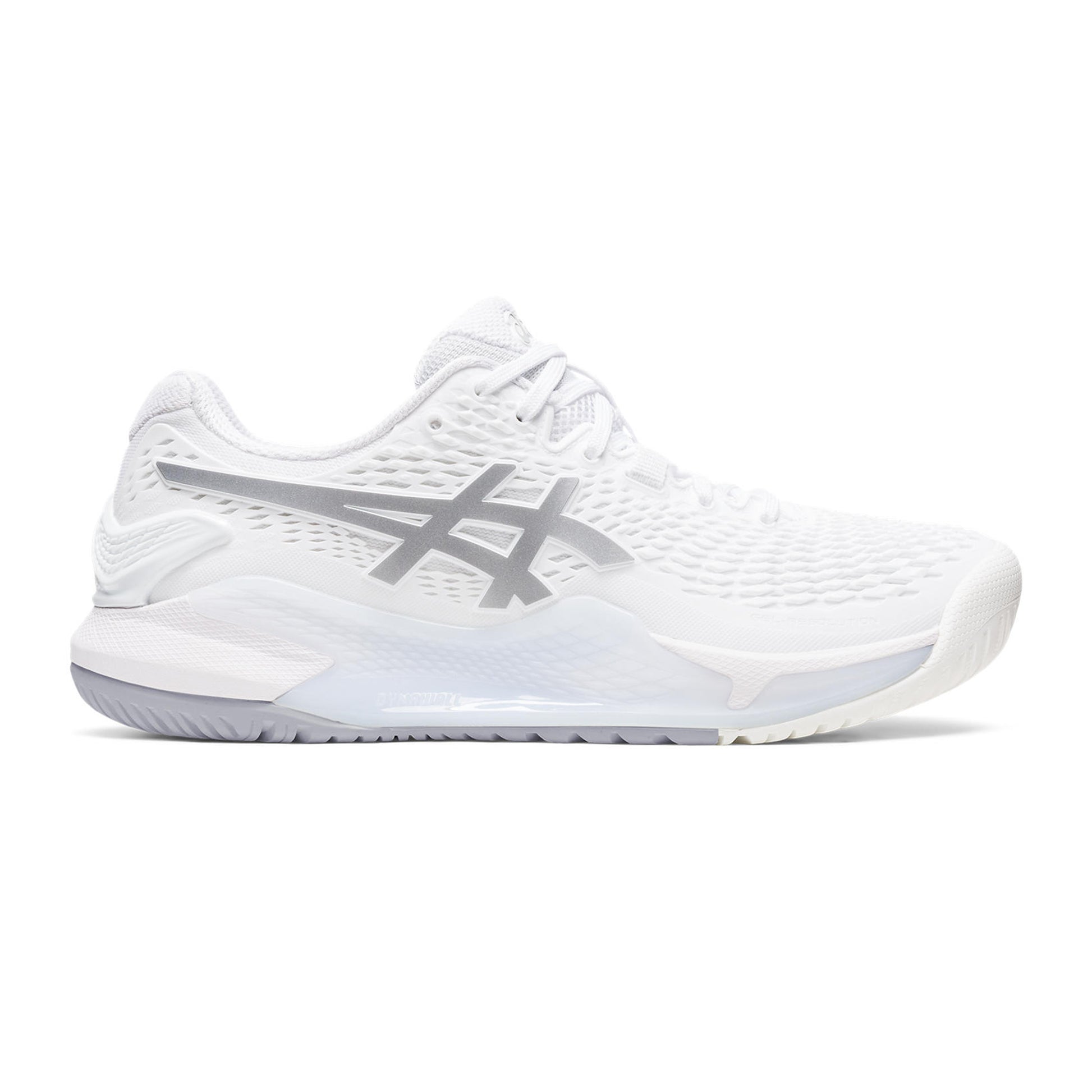 ASICS Gel-Resolution 9 Allcourt schoen Dames - wit, zilver