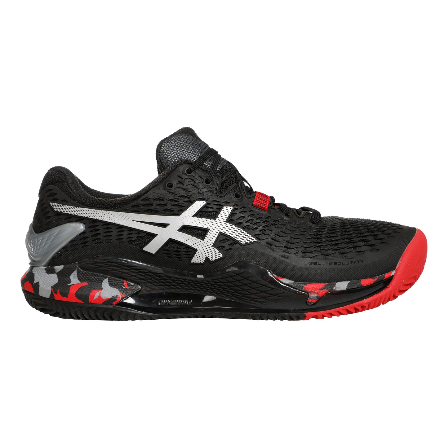 ASICS GEL-Resolution 9 Chaussure terre battue Hommes - noir, argent