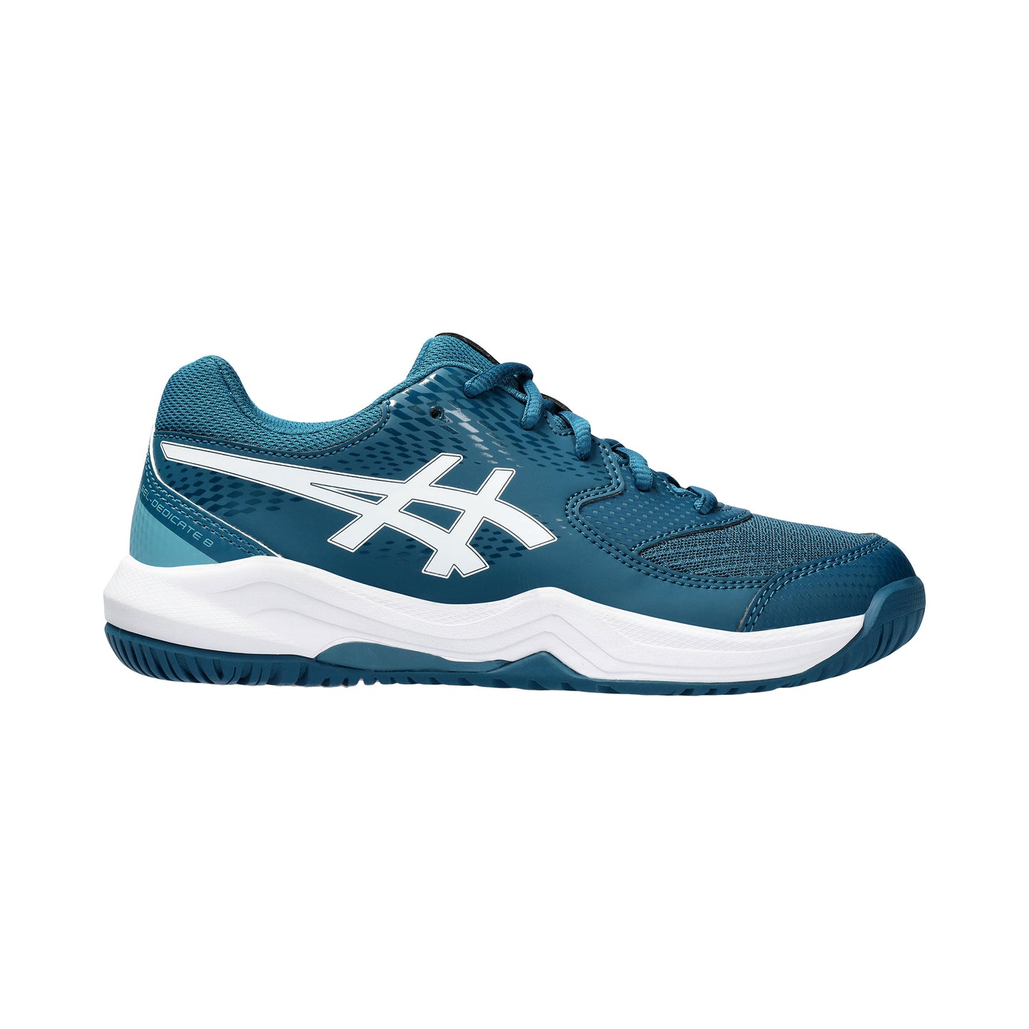ASICS Gel-Dedicate 8 GS Allcourt schoen Kinderen - petrolblauw, wit