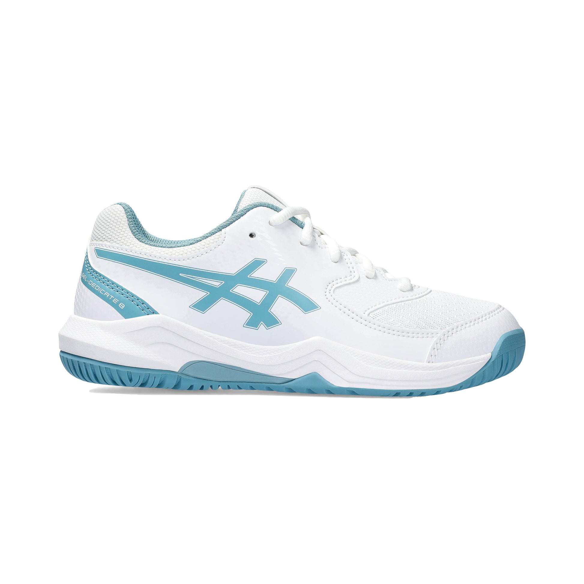 ASICS Gel-Dedicate 8 GS Allcourt schoen Kinderen - wit, turkoois