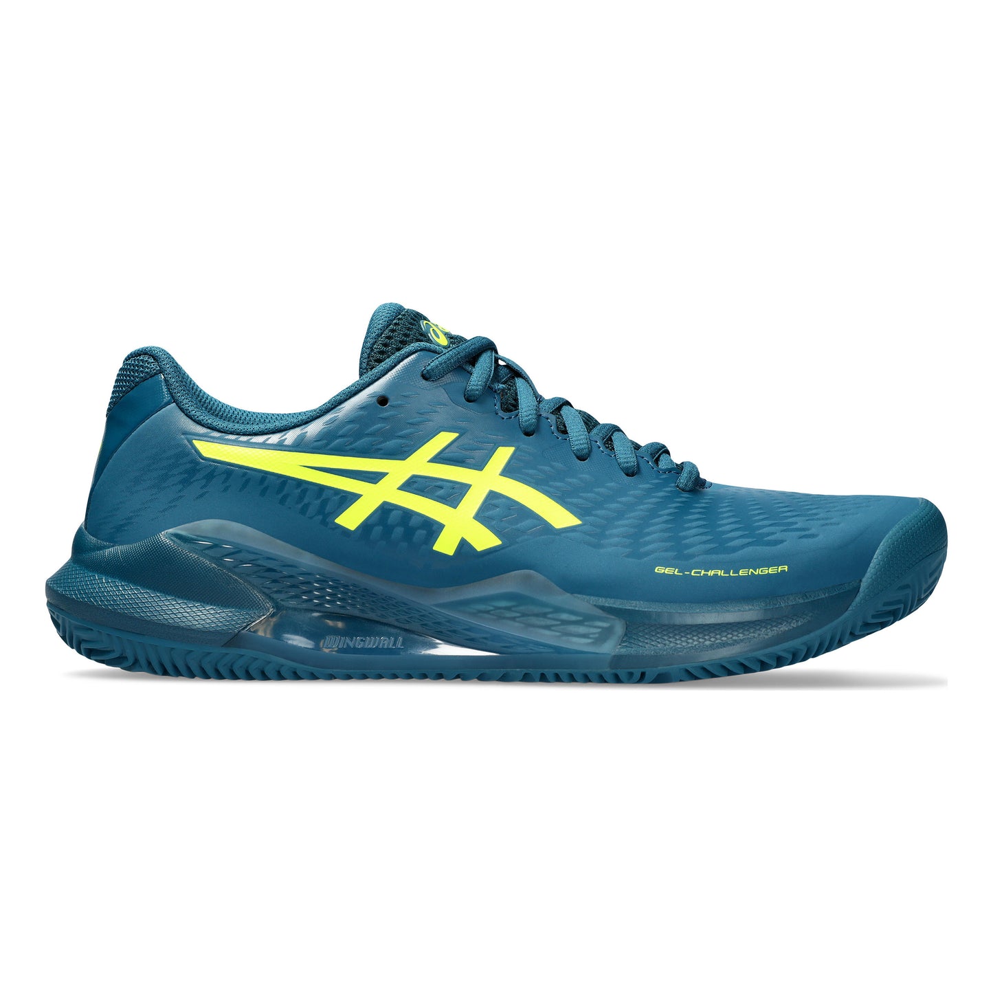 ASICS Gel-Challenger 14 Gravelschoen Heren - petrolblauw, neongeel