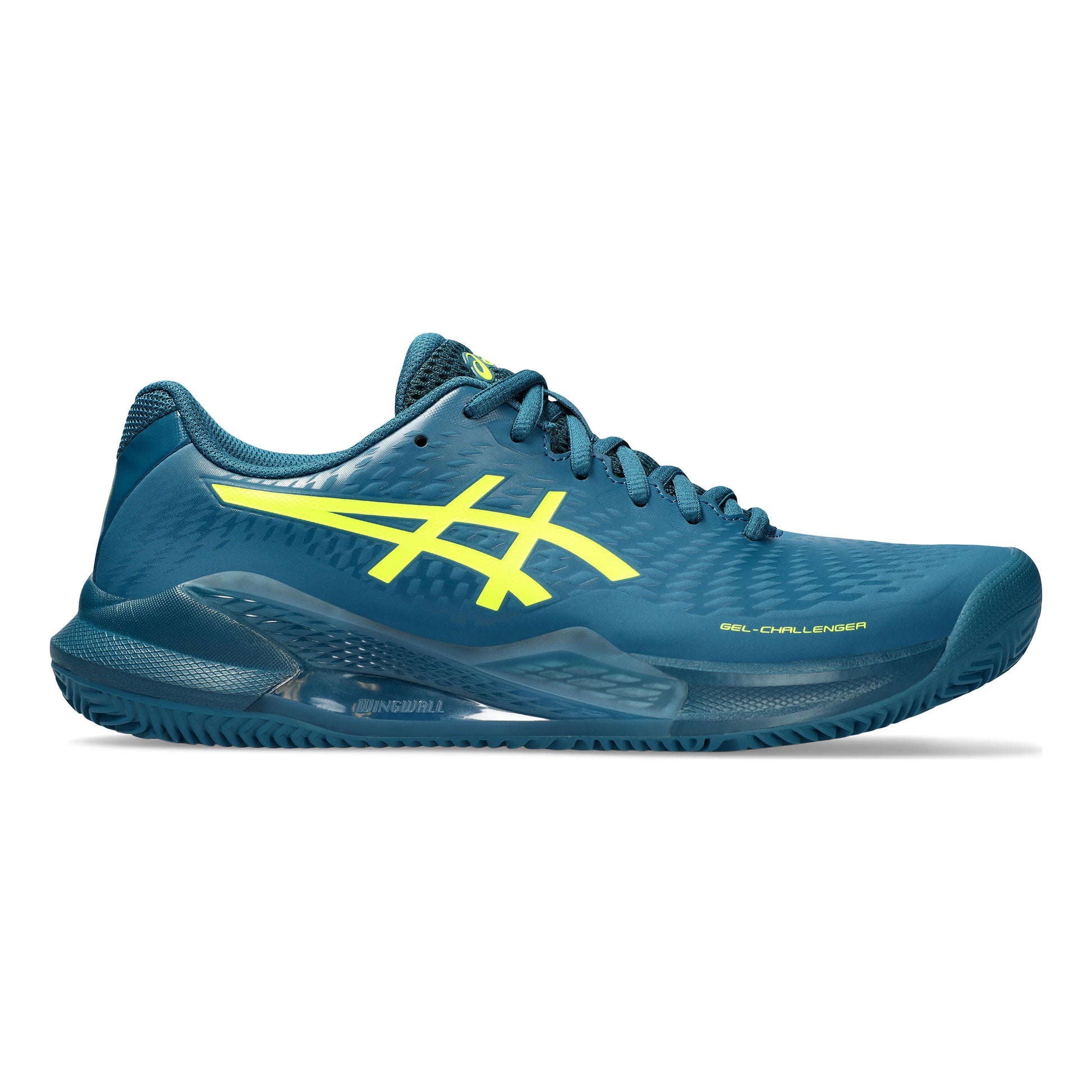 ASICS Gel-Challenger 14 Gravelschoen Heren - petrolblauw, neongeel