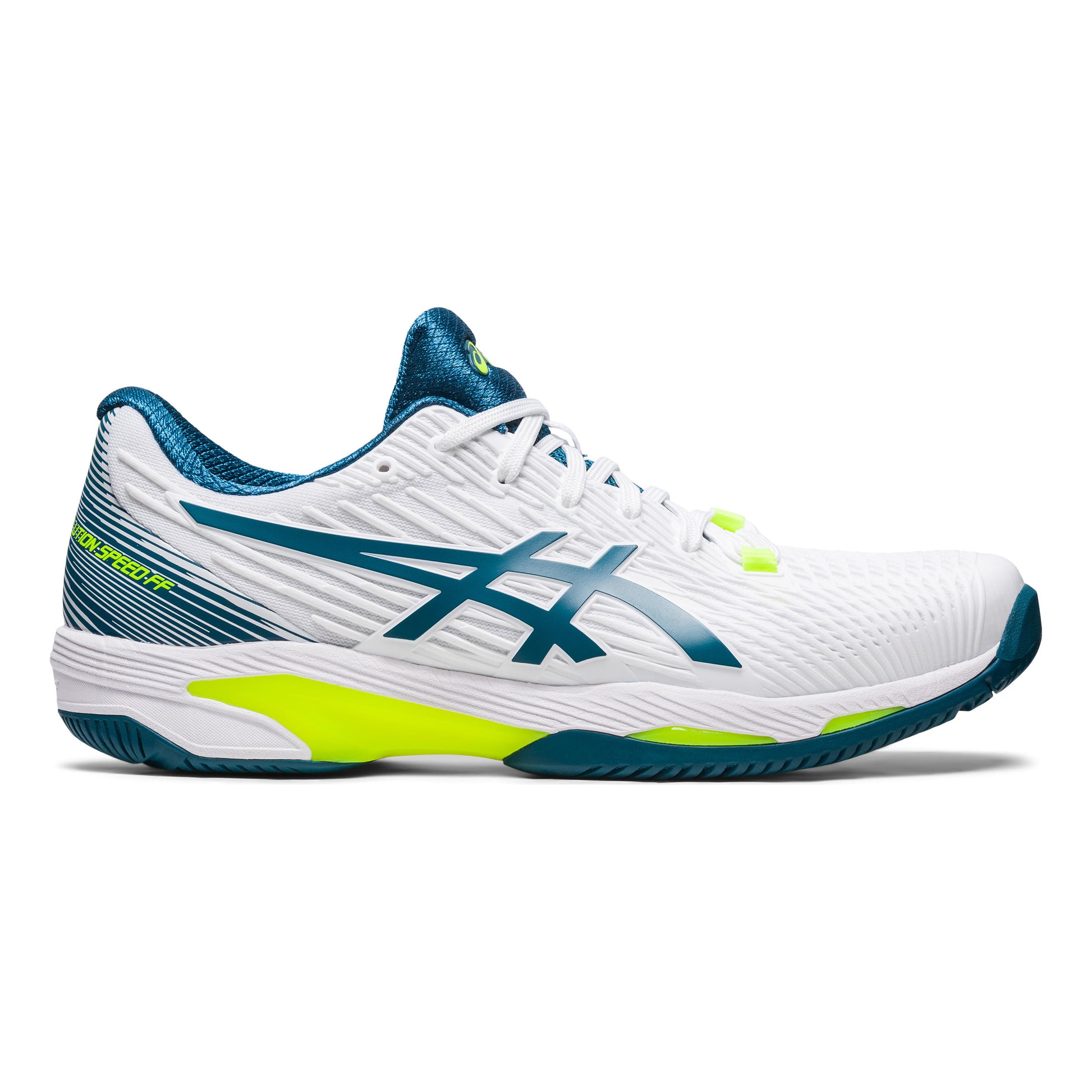 ASICS Solution Speed FF 2 Chaussures toutes surfaces Hommes - blanc, bleu petrol