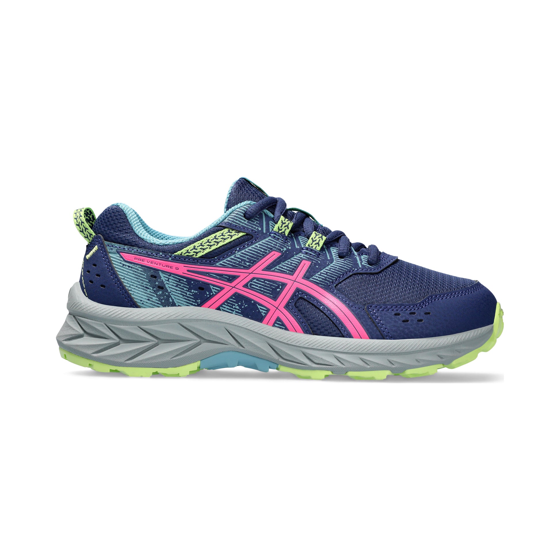 ASICS Pre-Venture 9 GS Trailschoen Kinderen - donkerblauw, pink
