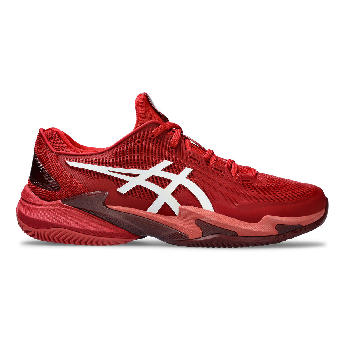 ASICS Court FF 3 Novak Gravelschoen Heren - rood