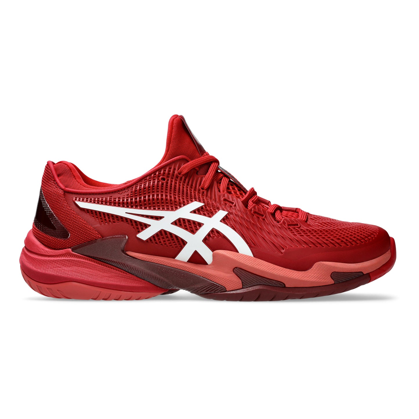 ASICS Court FF 3  Novak Chaussures toutes surfaces Hommes - rouge vin, blanc