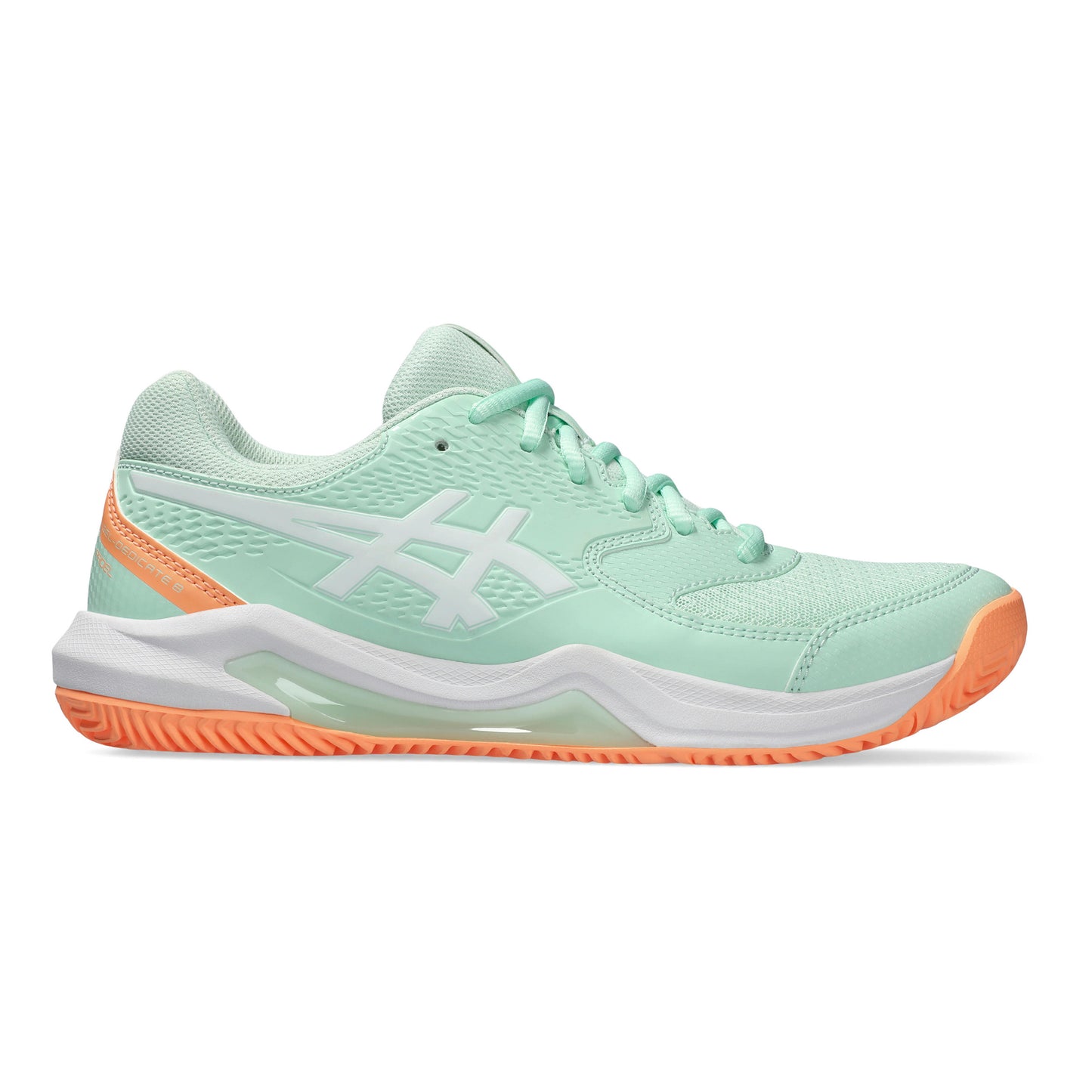 ASICS Gel-Dedicate 8 Padel schoen Dames - mint, abrikoos