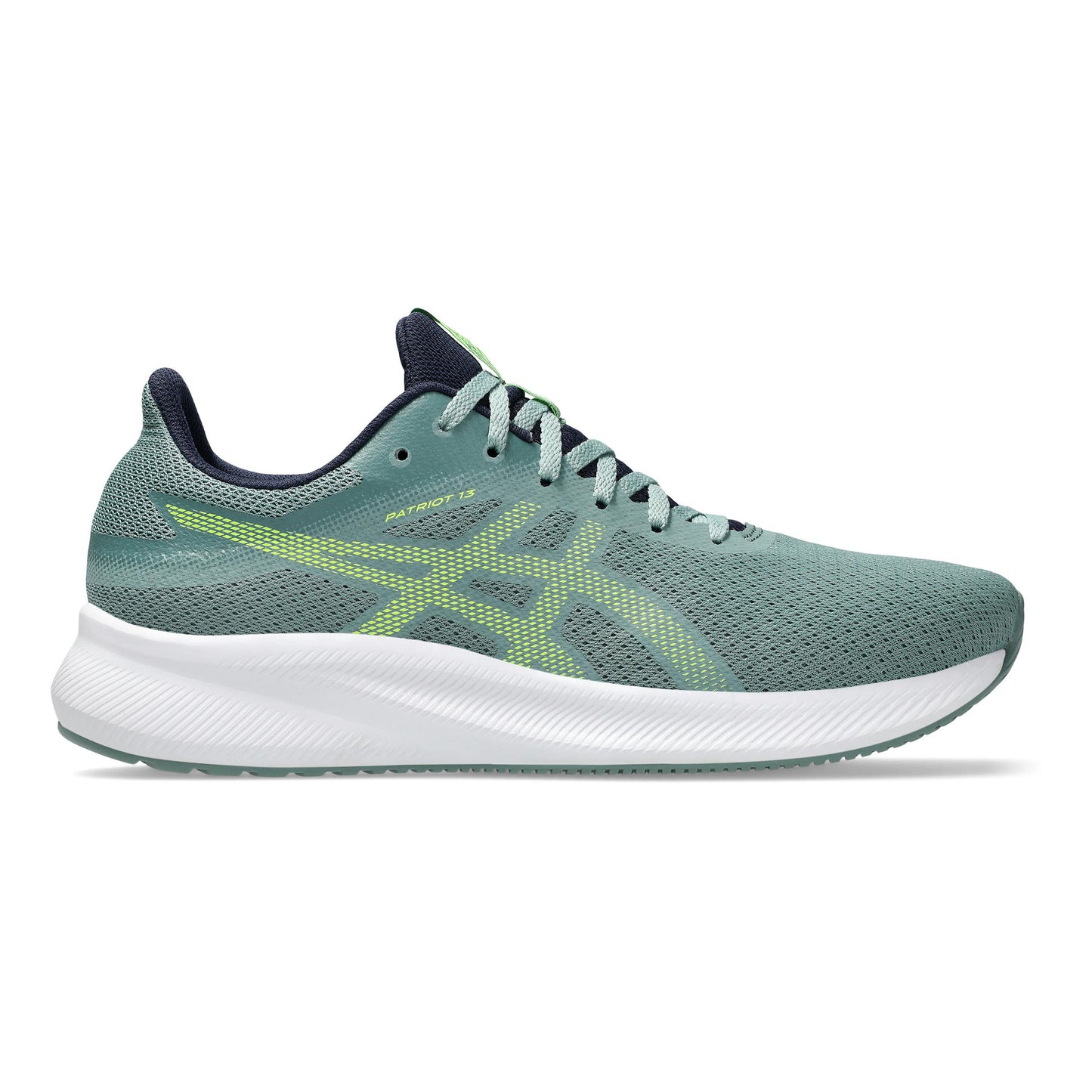 ASICS Patriot 13 Chaussure de running sans stabilisateurs Hommes - gris, vert