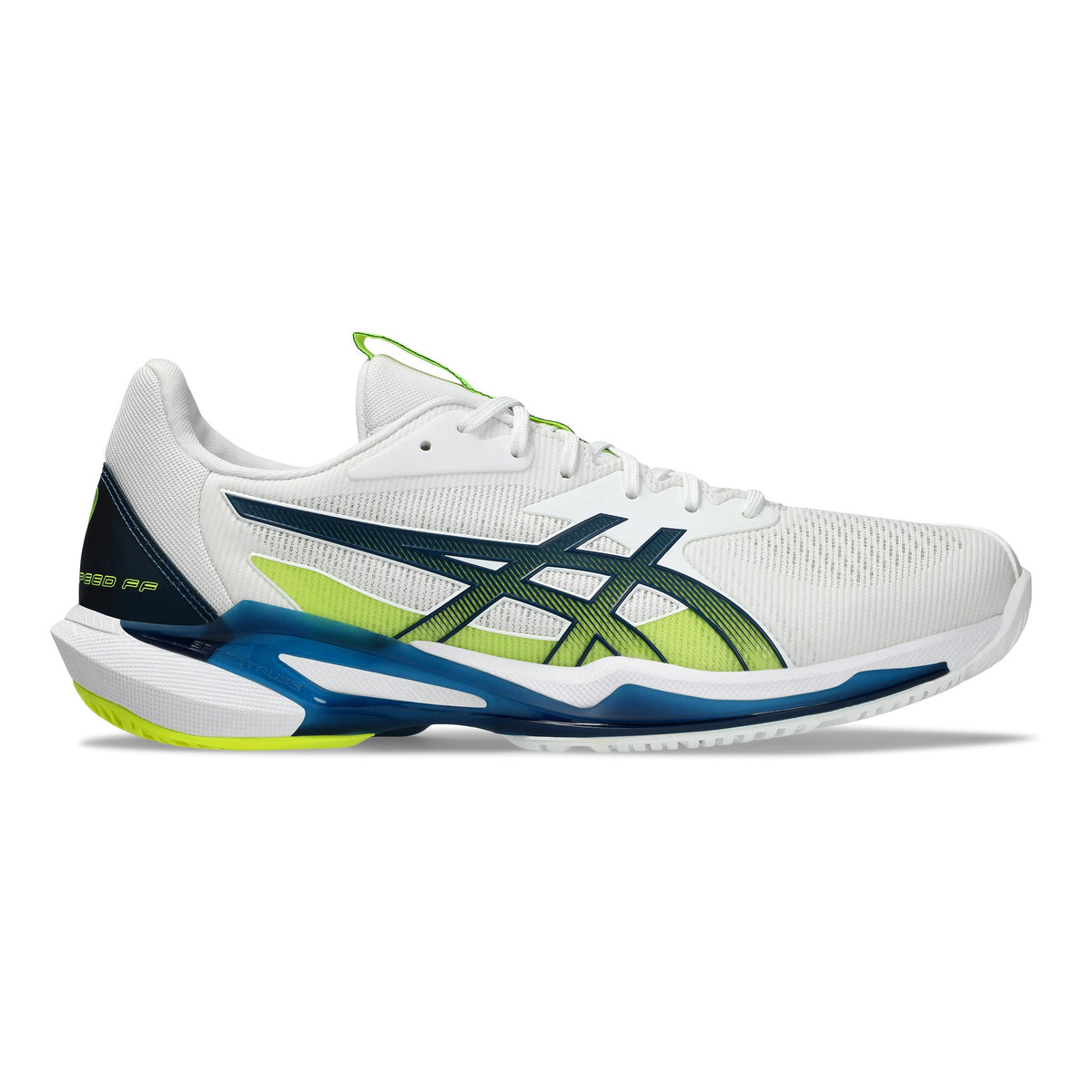 ASICS Solution Speed FF 3 Chaussures toutes surfaces Hommes - blanc, jaunes fluo