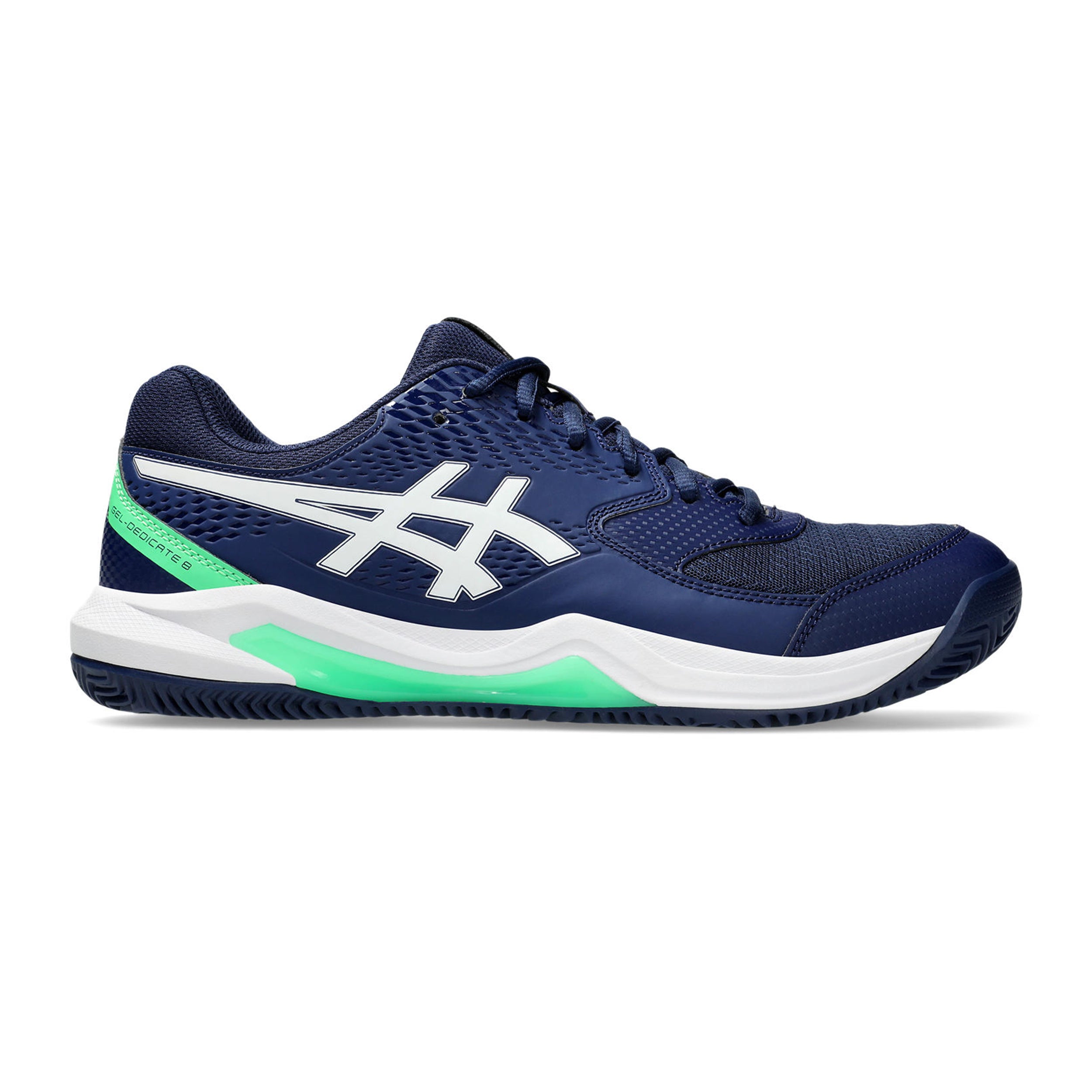 ASICS Gel-Dedicate 8 Gravelschoen Heren - donkerblauw, groen