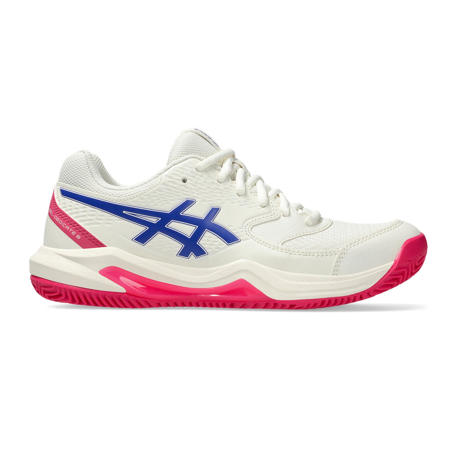 ASICS Gel-Dedicate 8 Chaussure terre battue Femmes - crème, bleu foncé
