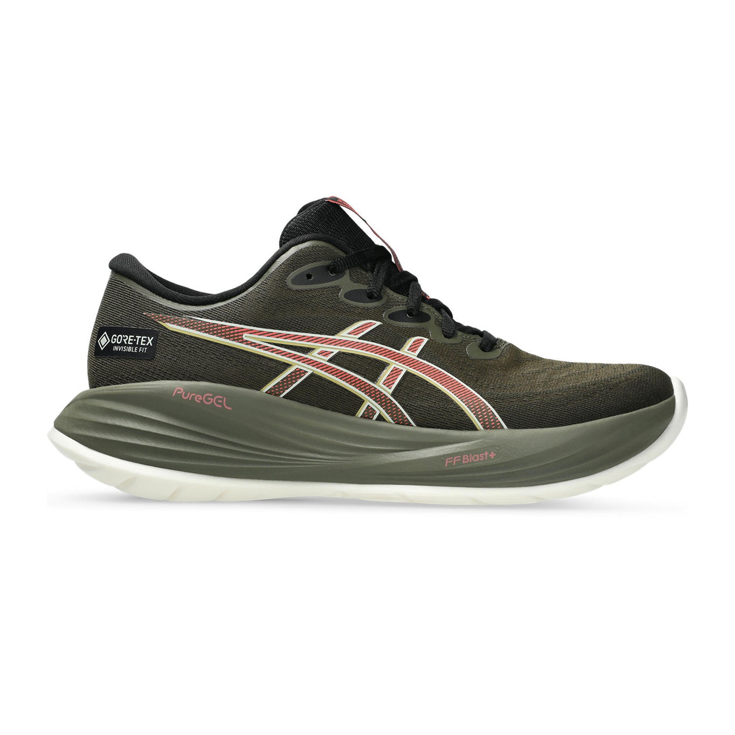 ASICS Gel-Cumulus 27 GTX Neutrale schoen Dames-olijf, koraal