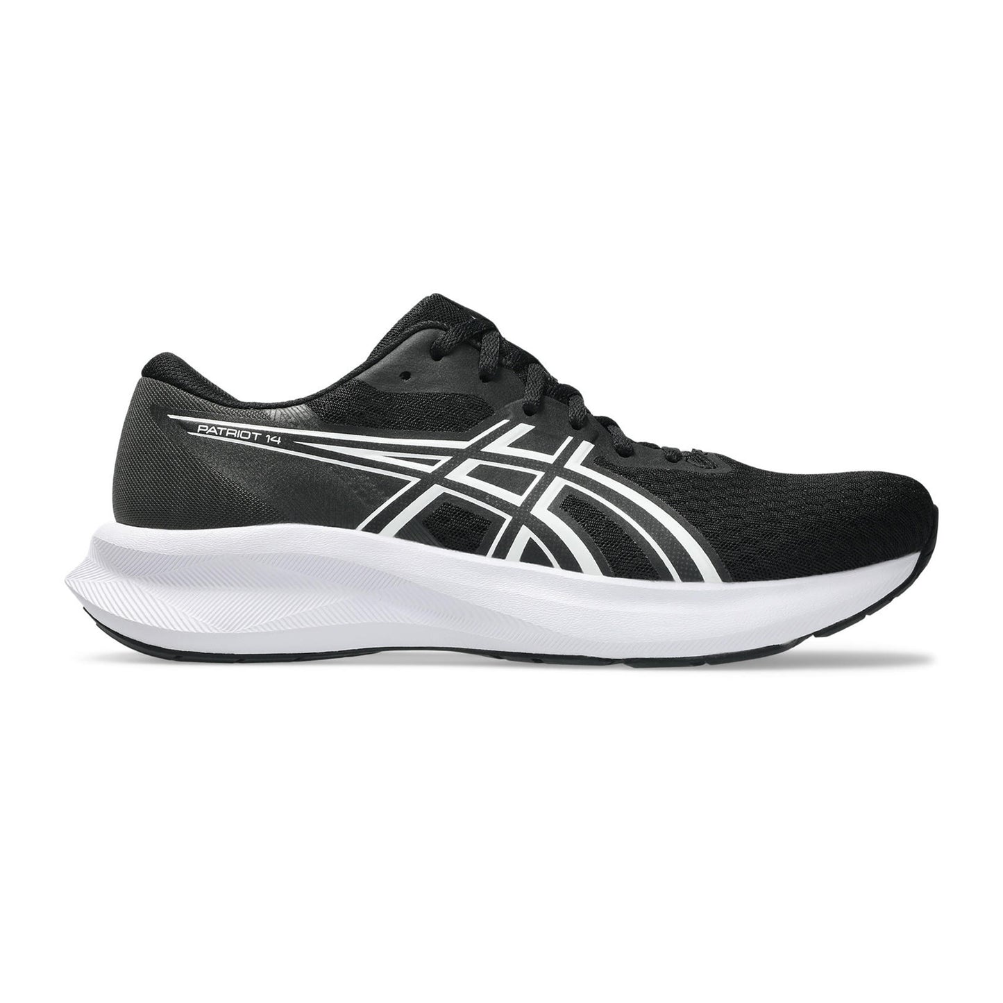 ASICS Patriot 14 Chaussure de running sans stabilisateurs Hommes-noir, blanc