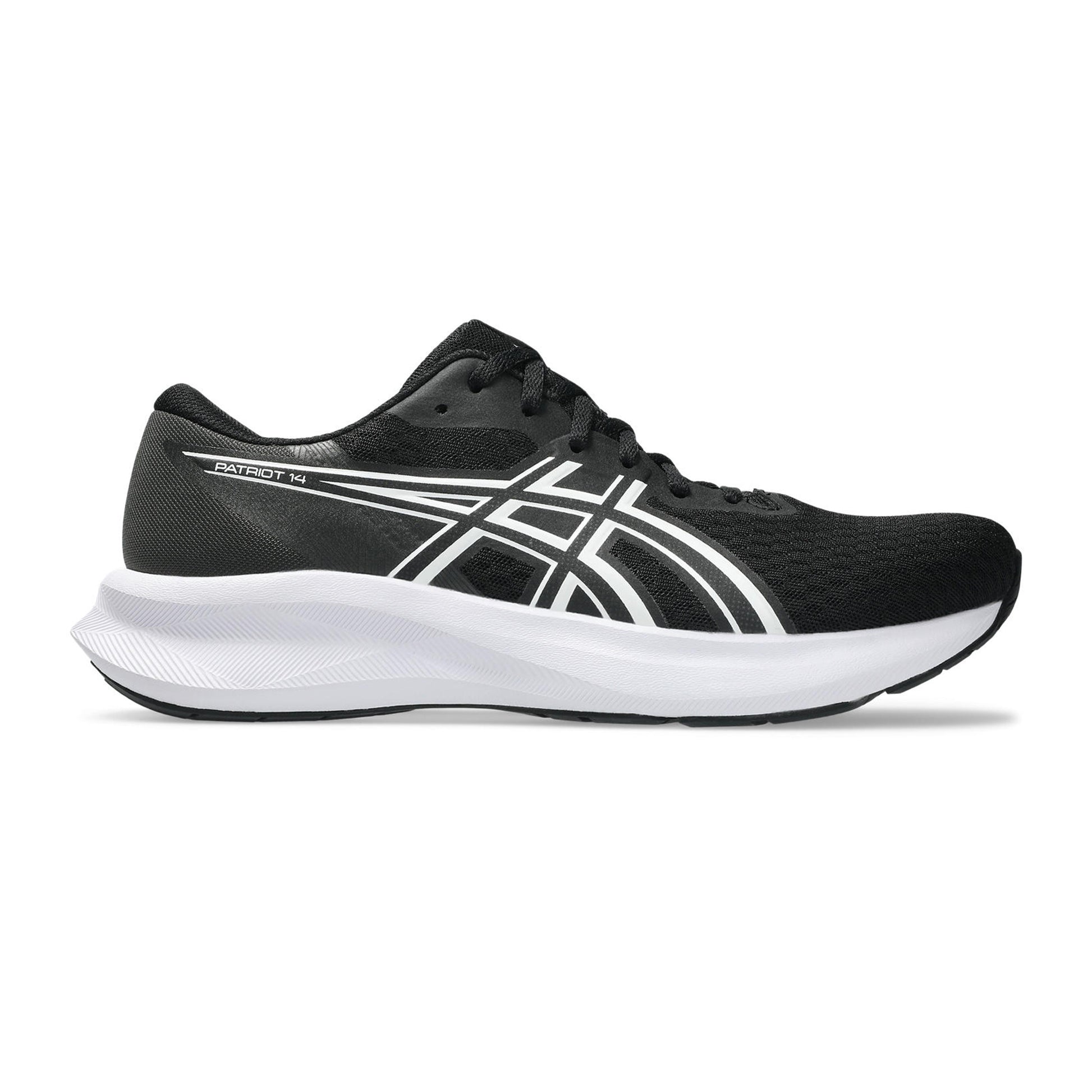 ASICS Patriot 14 Chaussure de running sans stabilisateurs Hommes-noir, blanc