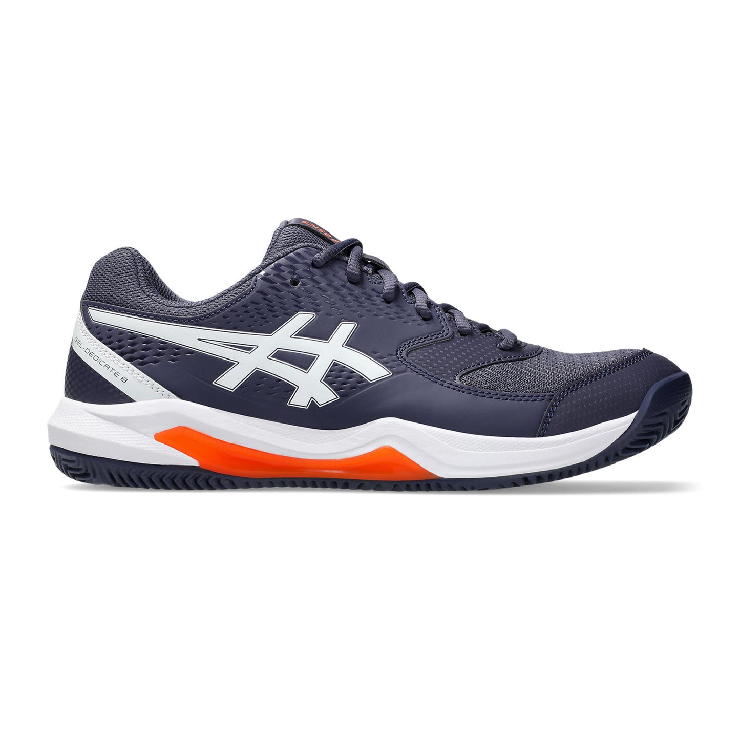 ASICS Gel-Dedicate 8 Chaussure terre battue Hommes - bleu foncé, orange