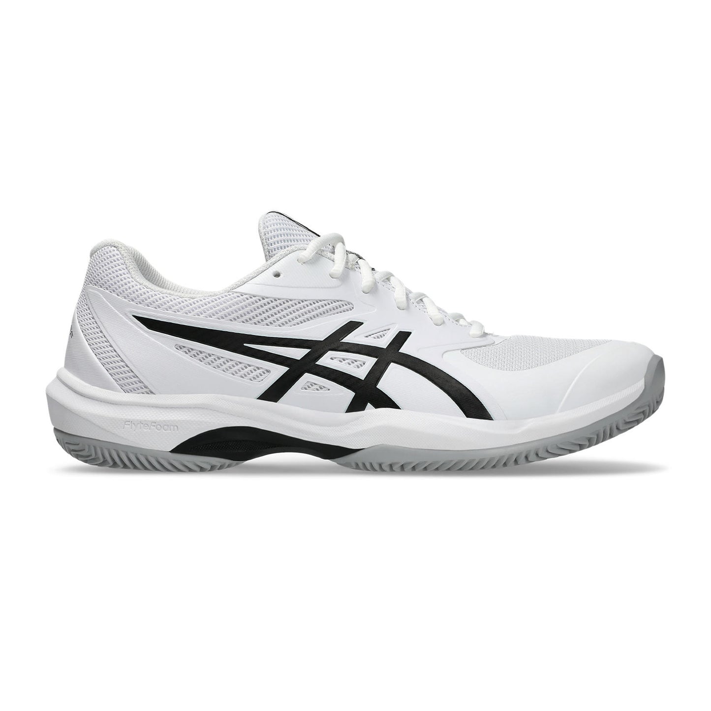 ASICS Game FF/OC Gravelschoen Heren - wit, zwart