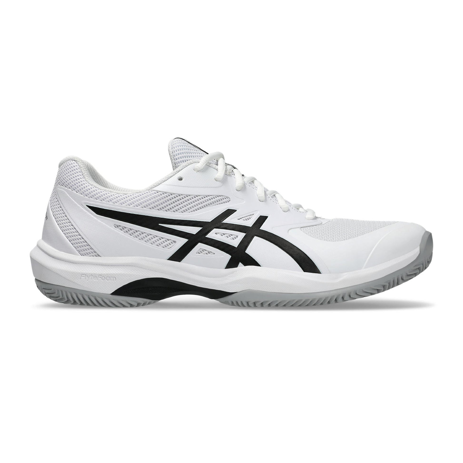 ASICS Game FF/OC Gravelschoen Heren - wit, zwart