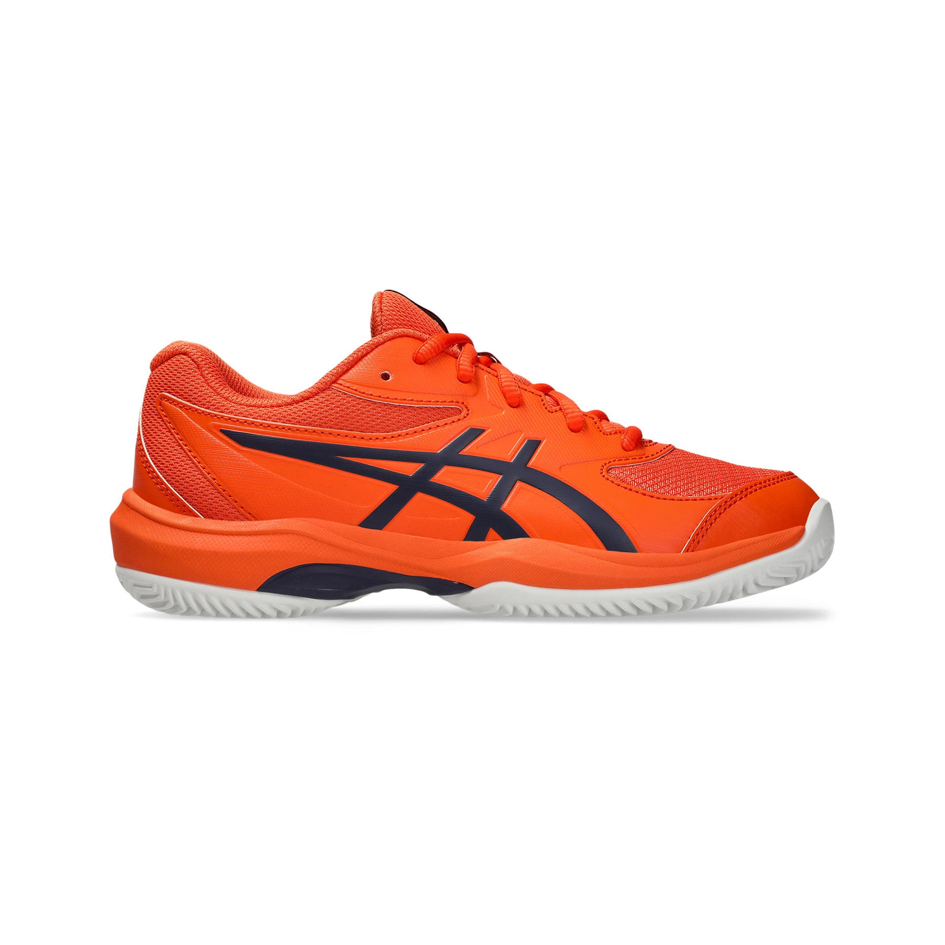 ASICS Gel-Game Gs/OC Chaussure terre battue Enfants - orange, bleu foncé